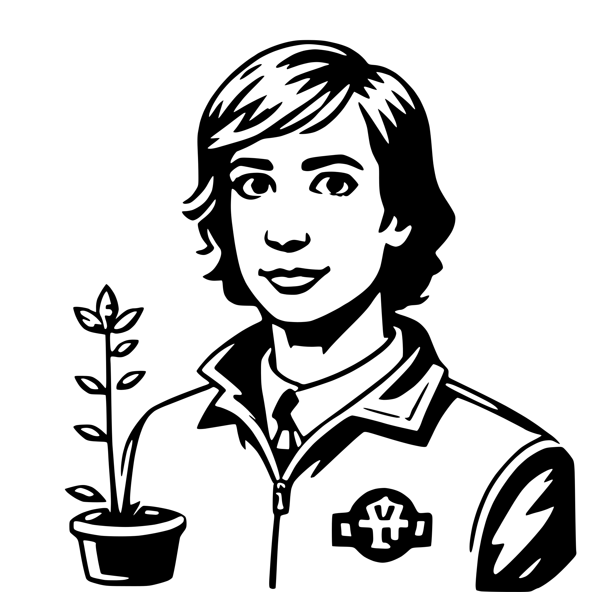 AI-generated SVG of a biologist