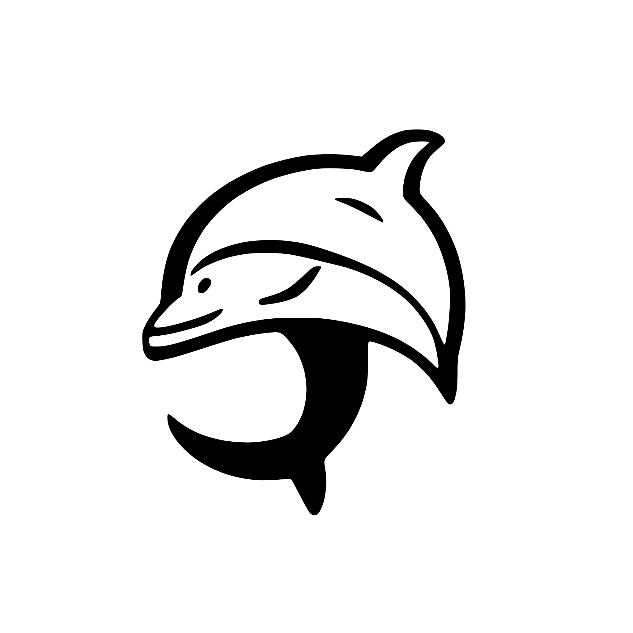 AI-generated SVG of a dolphin