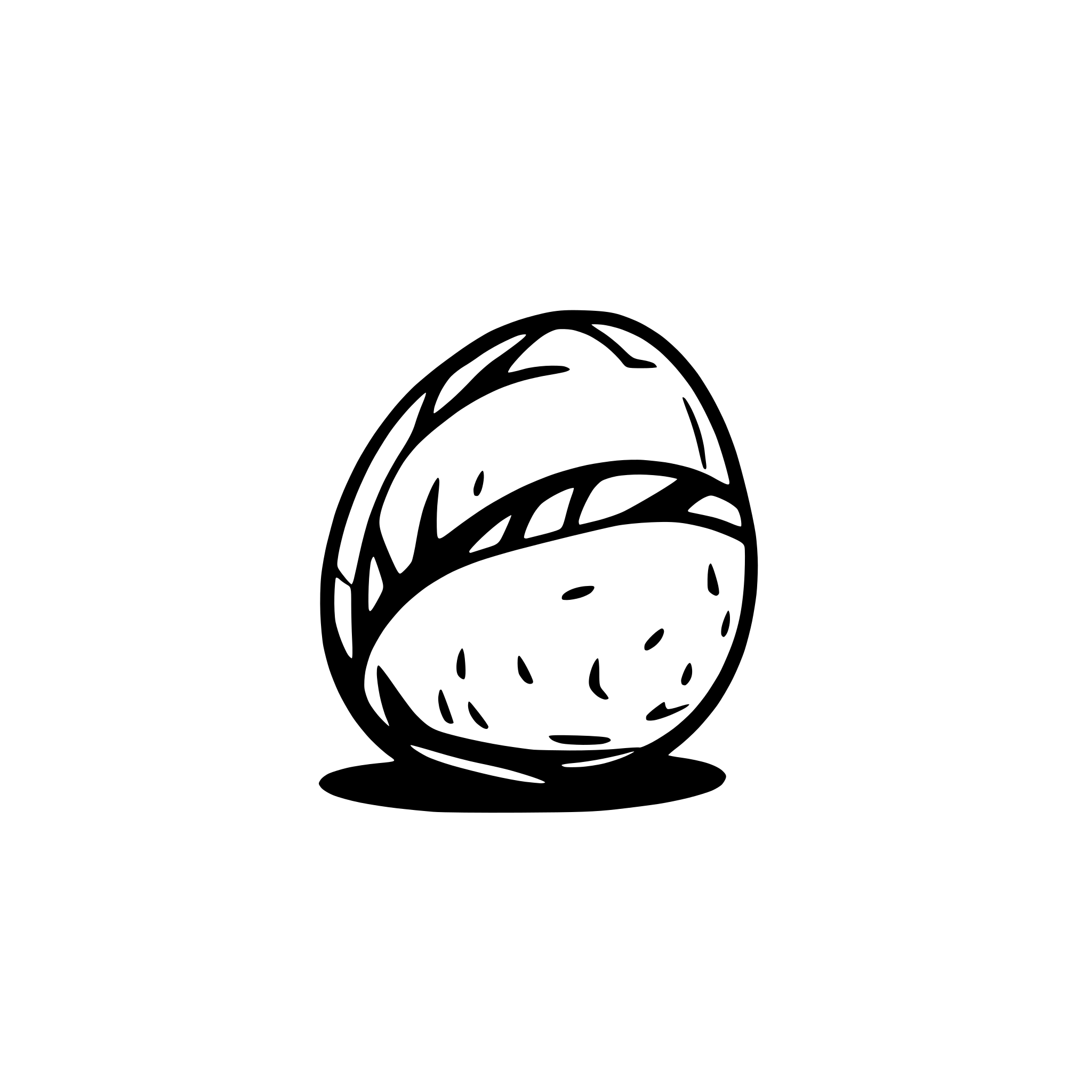 AI-generated SVG of 'snake egg'