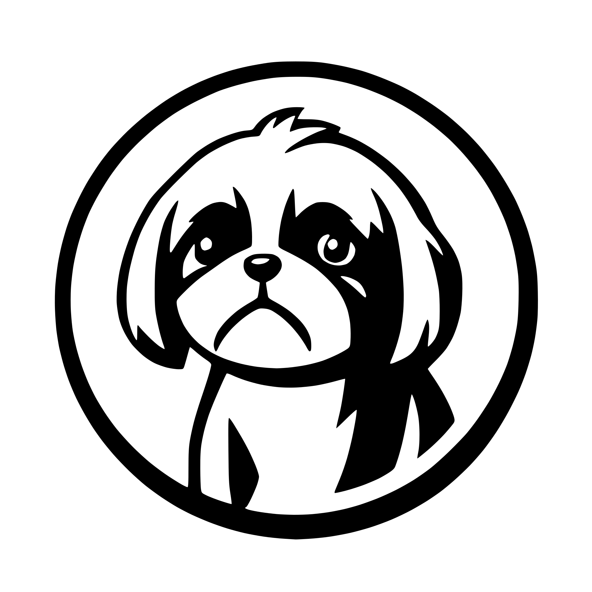 AI-generated SVG of 'shih tzu, sweet puppy'