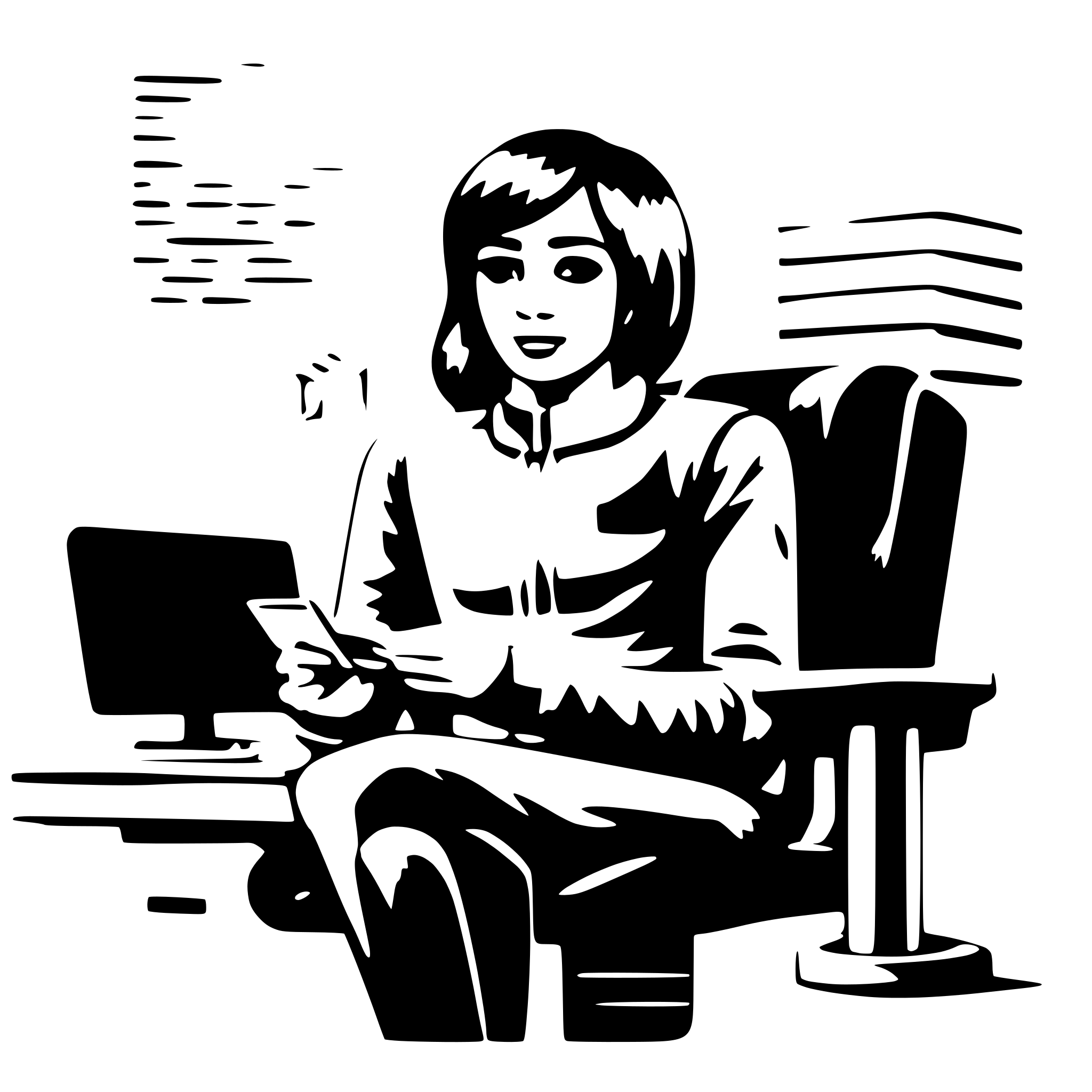 AI-generated SVG of a seseorang duduk di depan komputer dengan ekspresi bingung. AI-generated SVG of a seseorang duduk di depan komputer dengan ekspresi bingung.