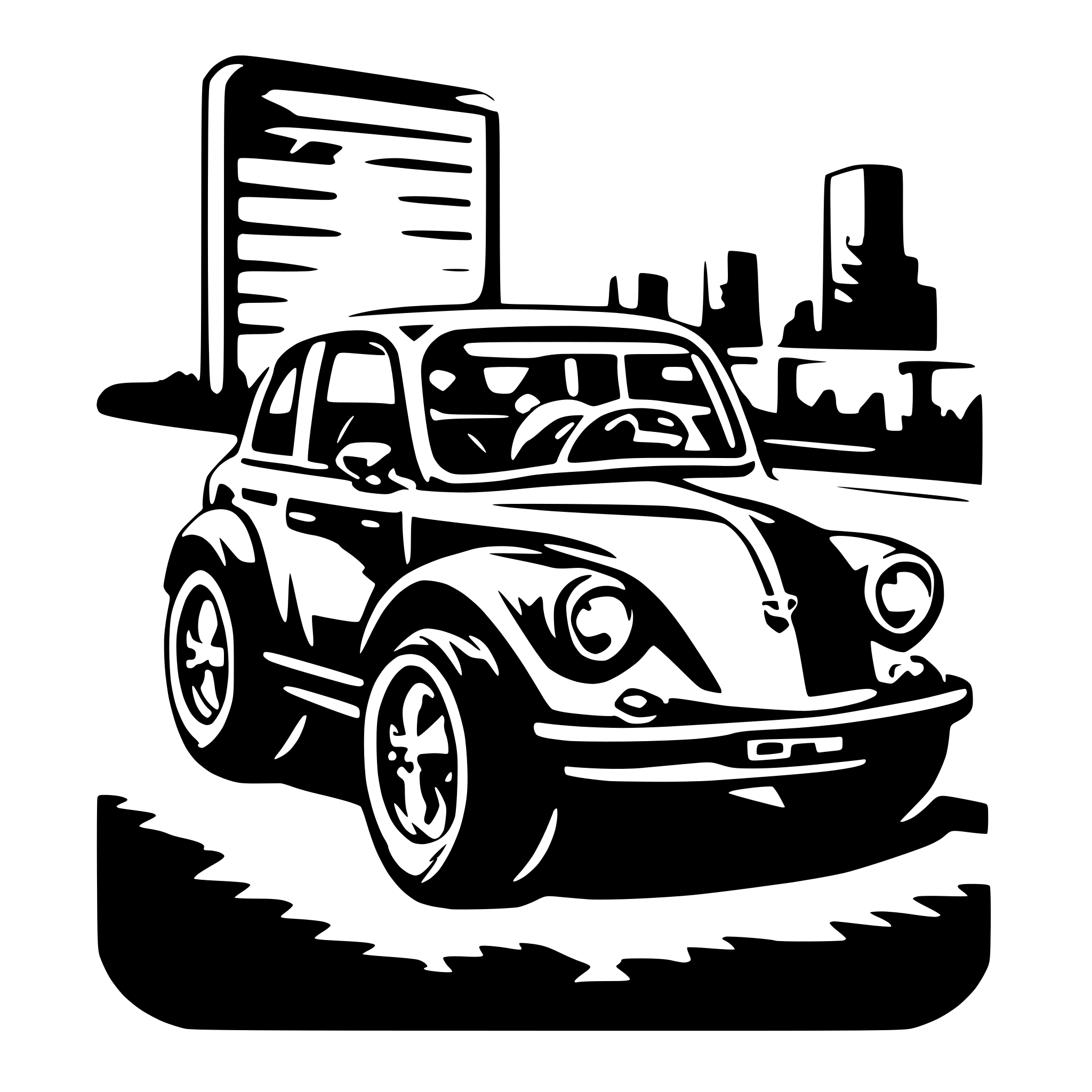 AI-generated SVG of 'pedals car'