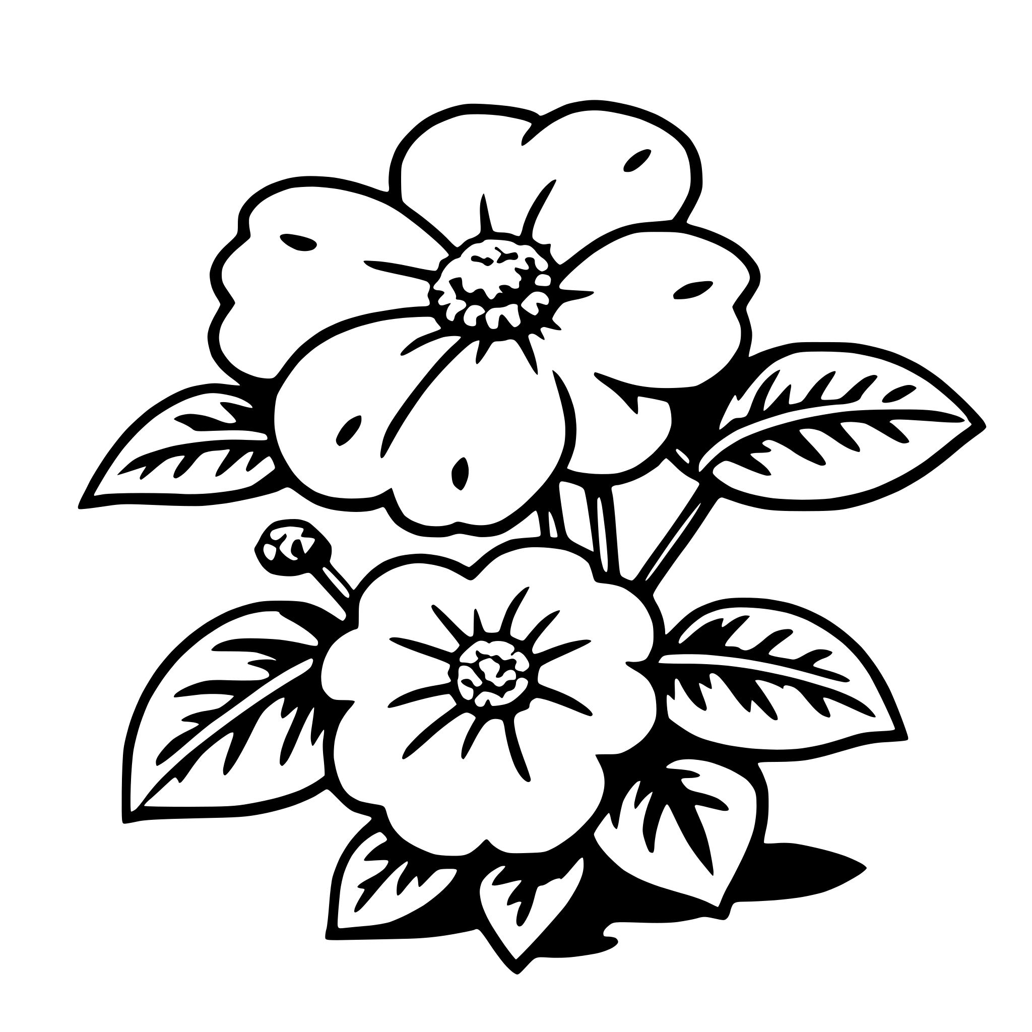 AI-generated SVG of a begonia
