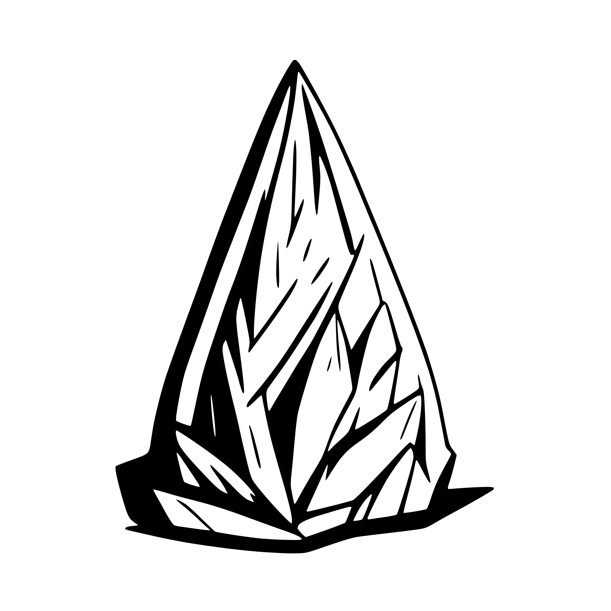 AI-generated SVG of a iron scrap in a shape of loss shard