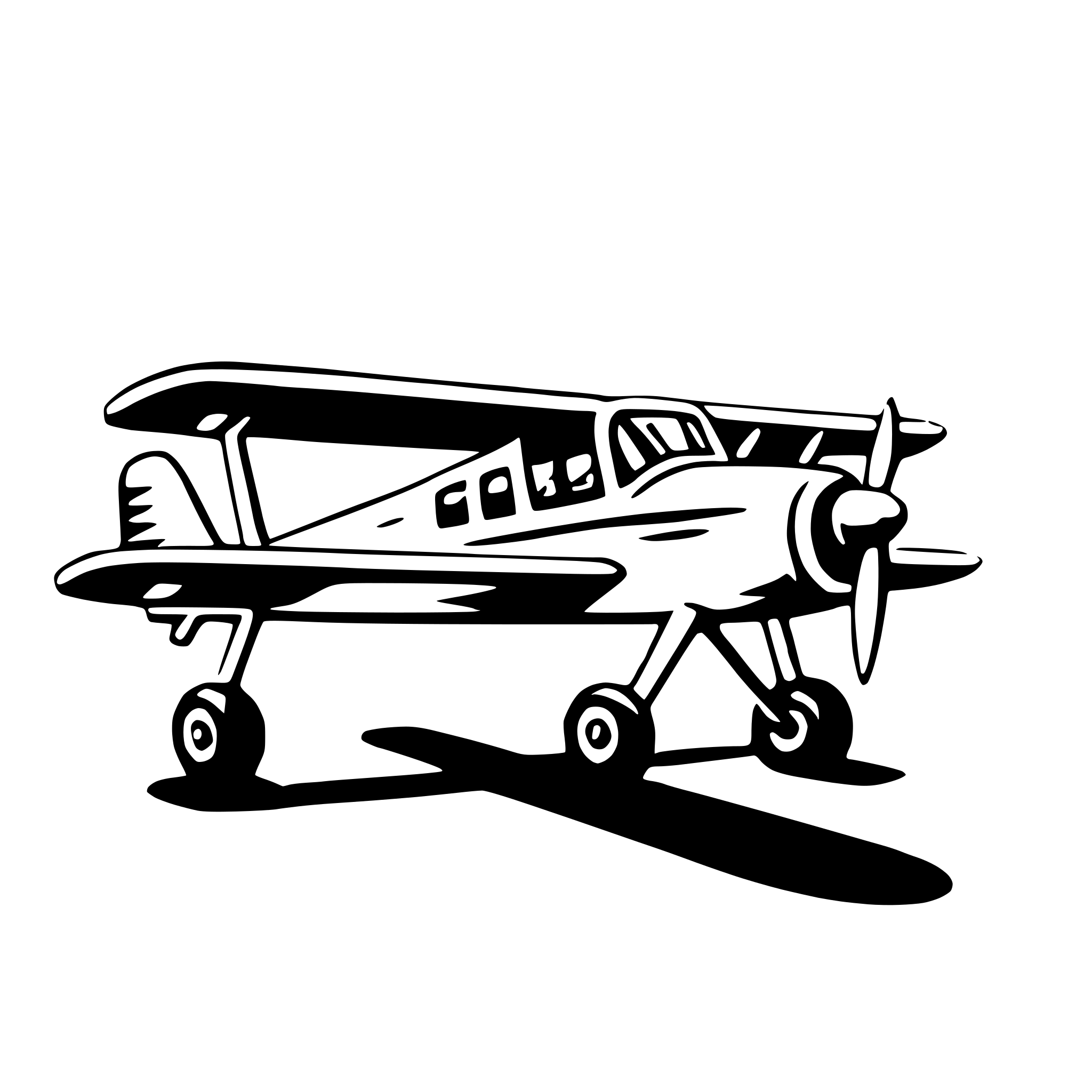 AI-generated SVG of a single-engine plane
