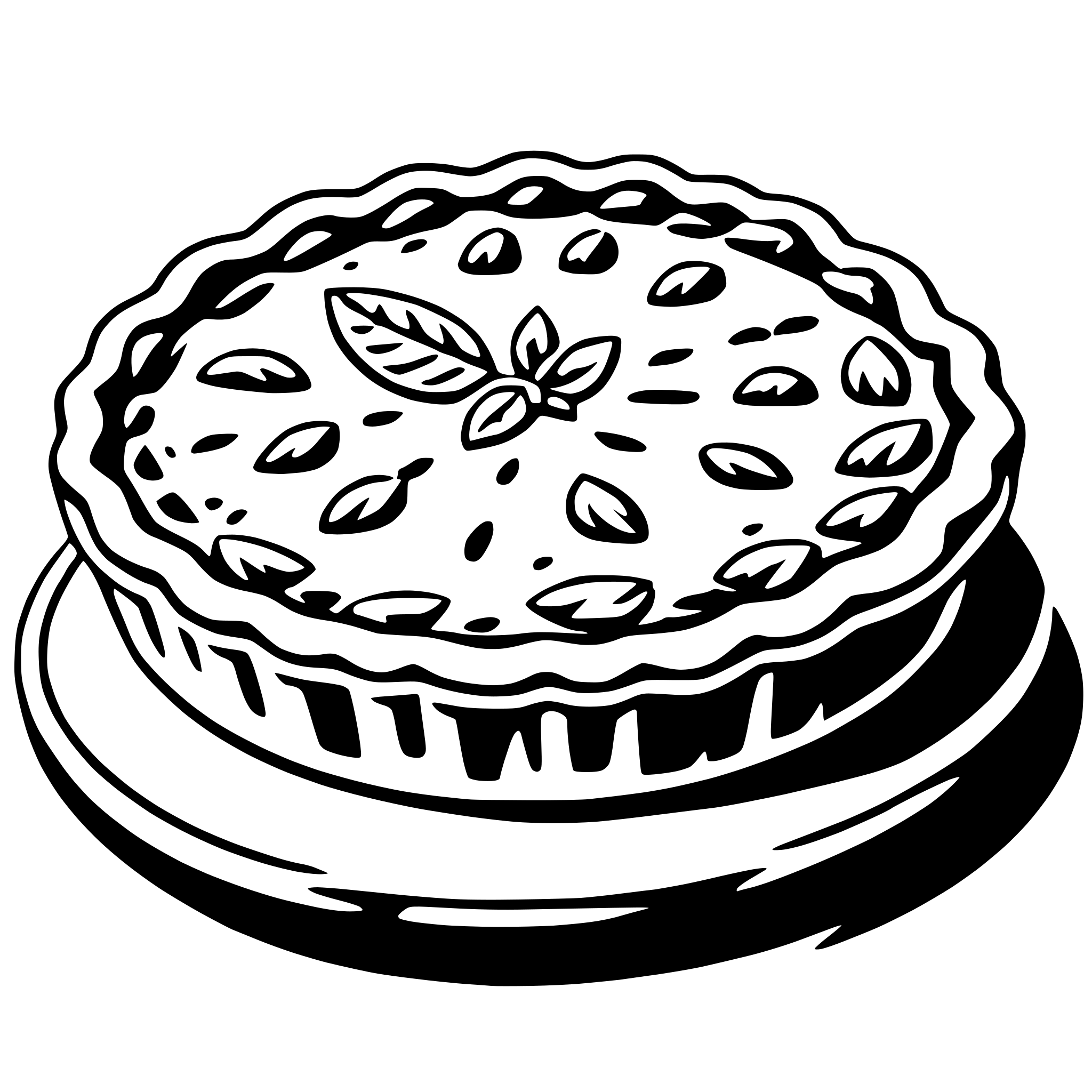 AI-generated SVG of 'quiche'