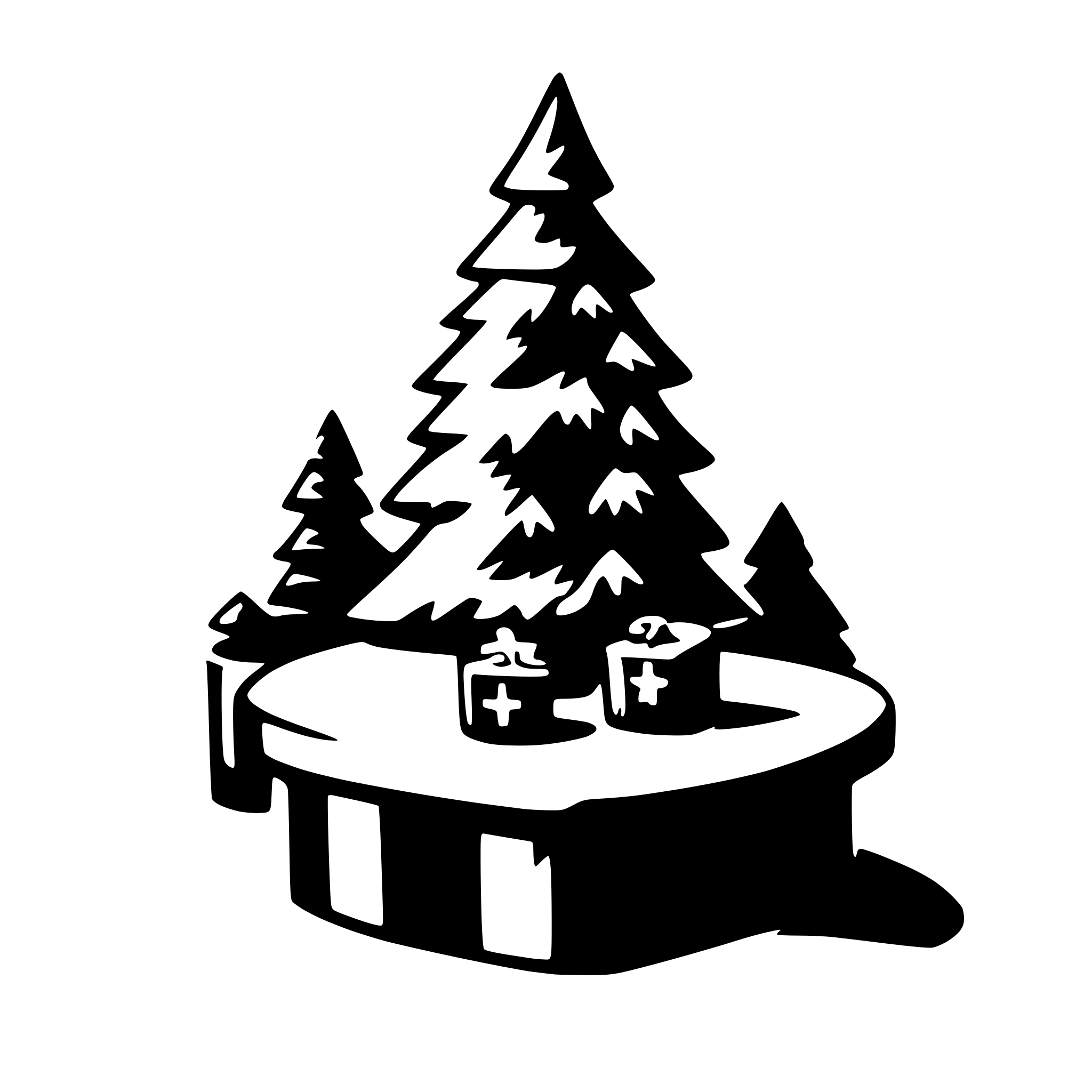 AI-generated SVG of a christmas