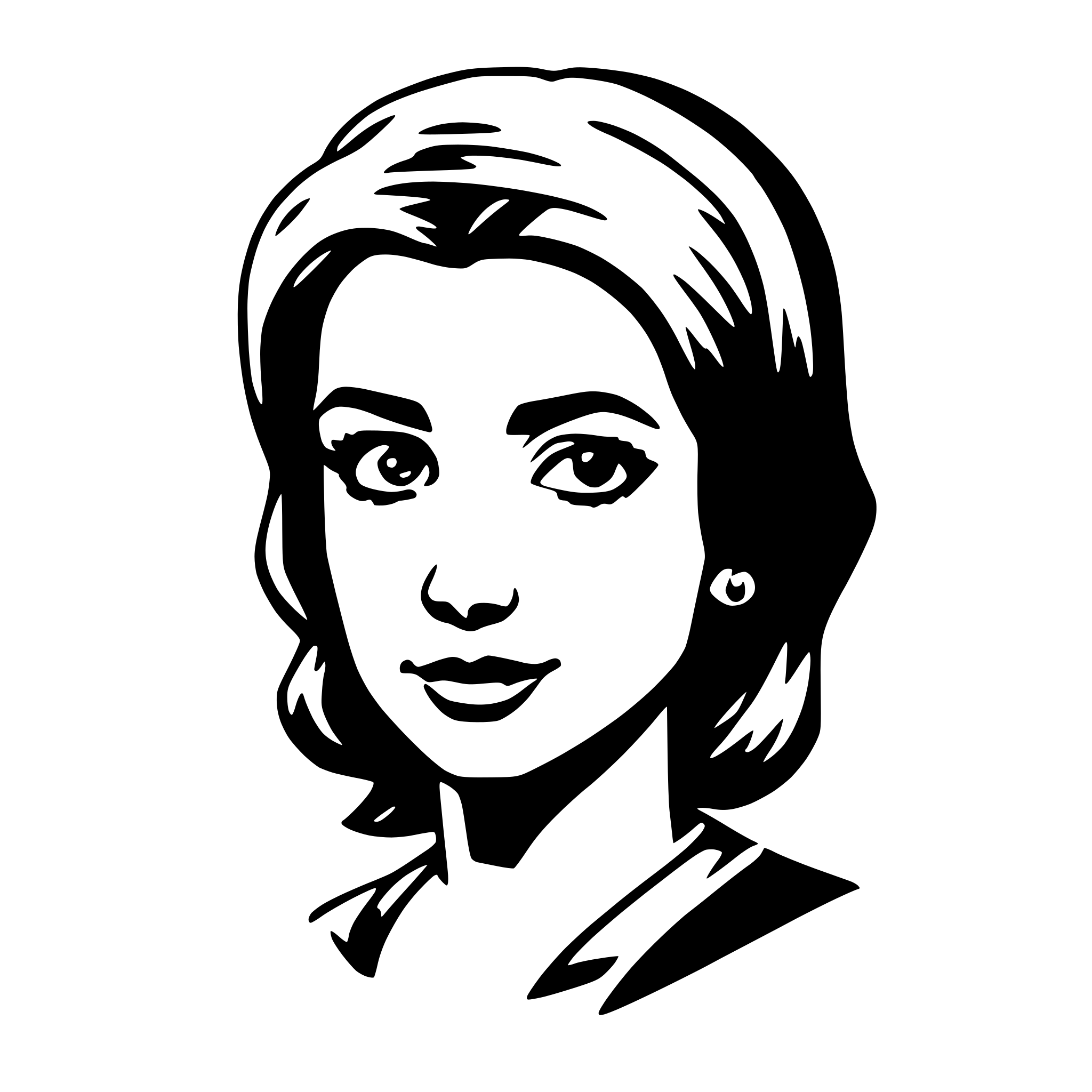 AI-generated SVG of 'headband'