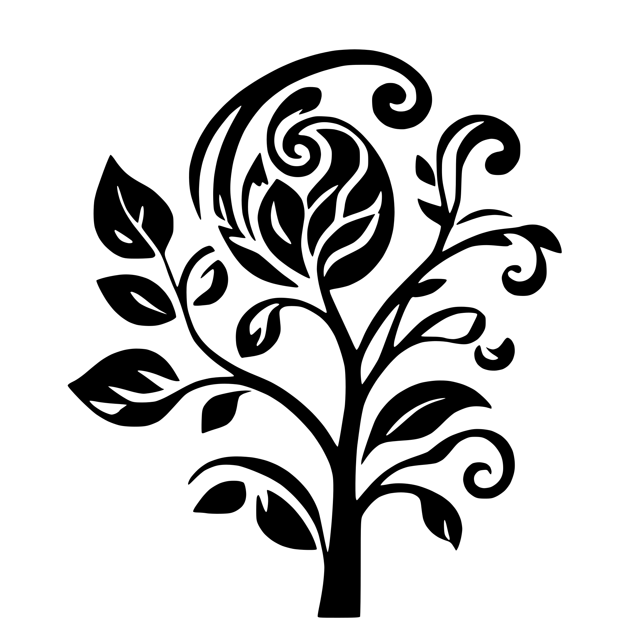 AI-generated SVG of 'flourish swirl'