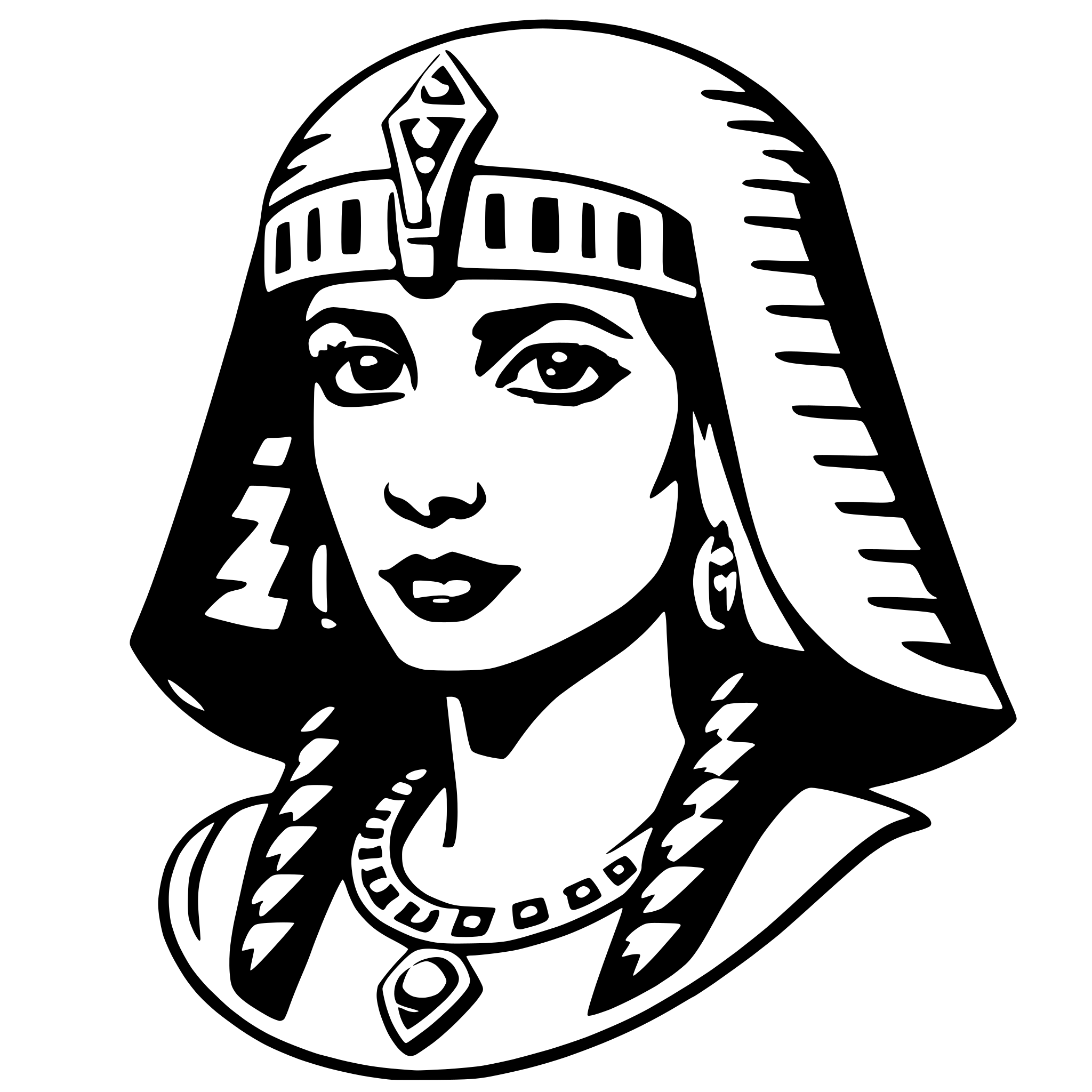 AI-generated SVG of 'cleopatra'