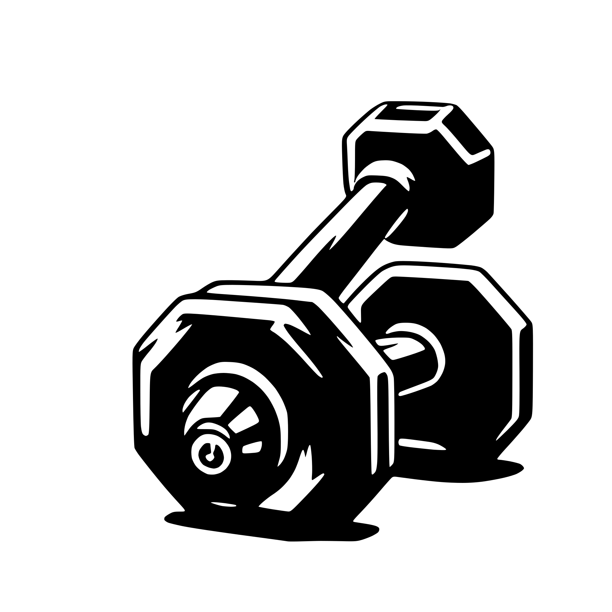 AI-generated SVG of a dumbbell