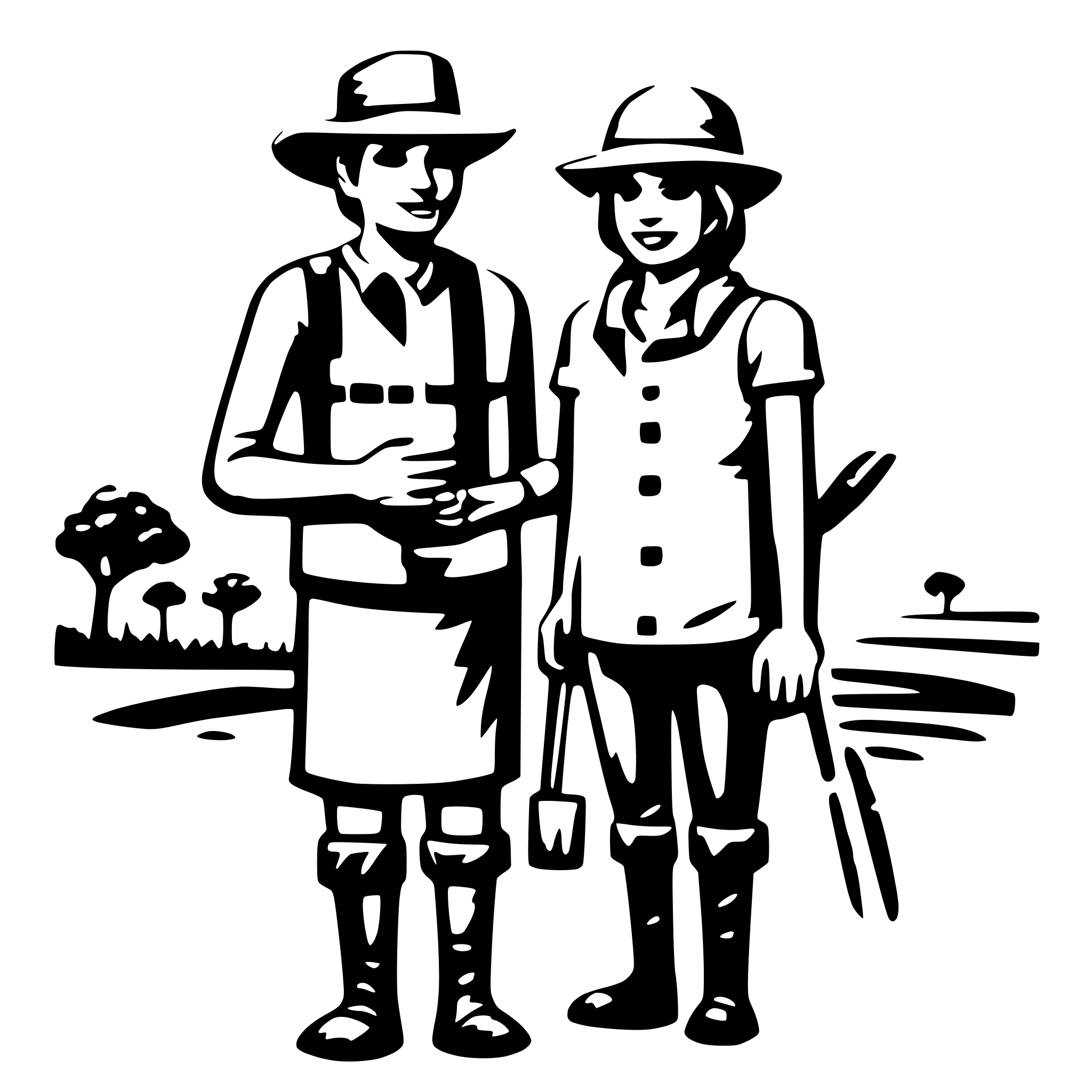 AI-generated SVG of 'MORE THAN TWO FARMER COMMUNICATION'