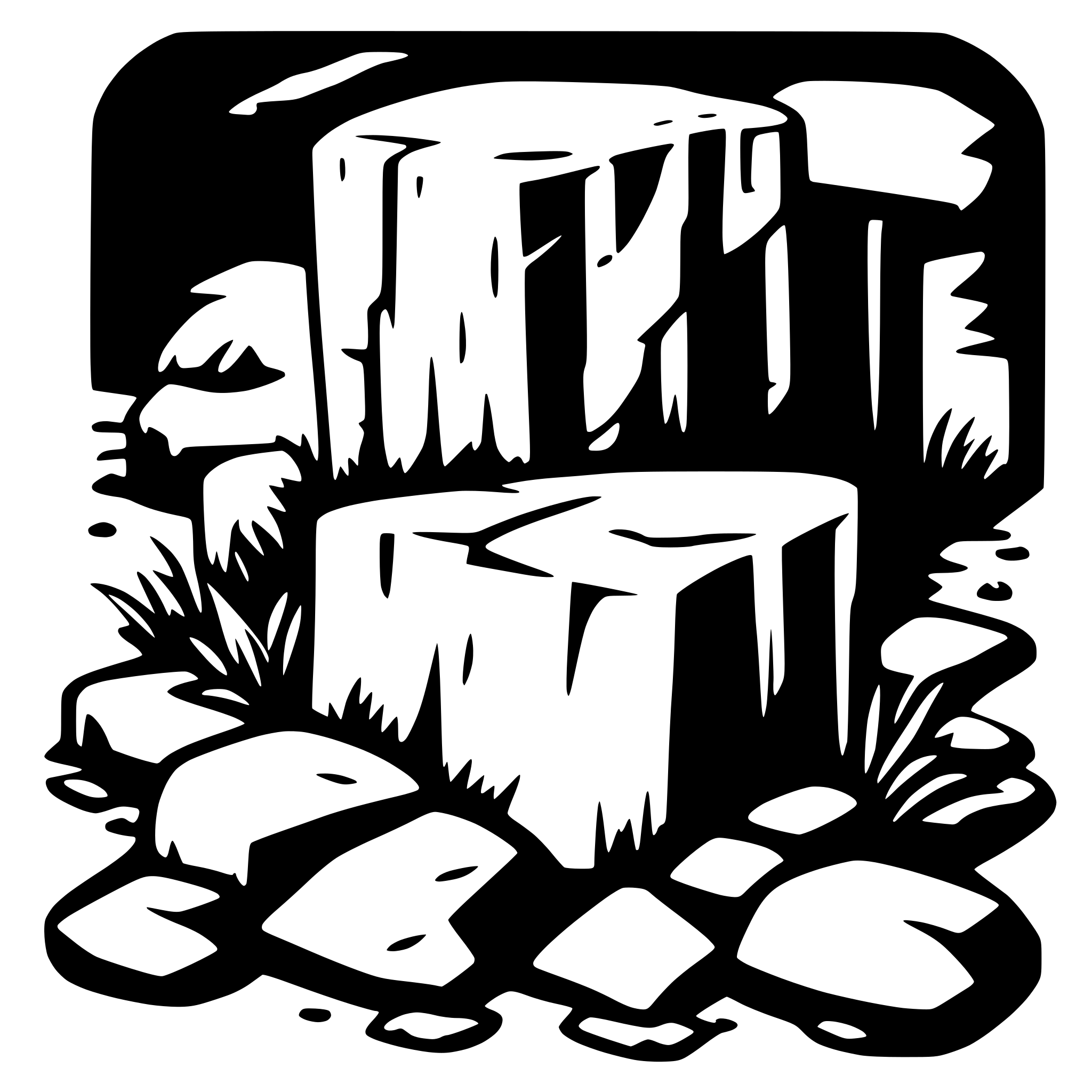 AI-generated SVG of a BEDROCK text