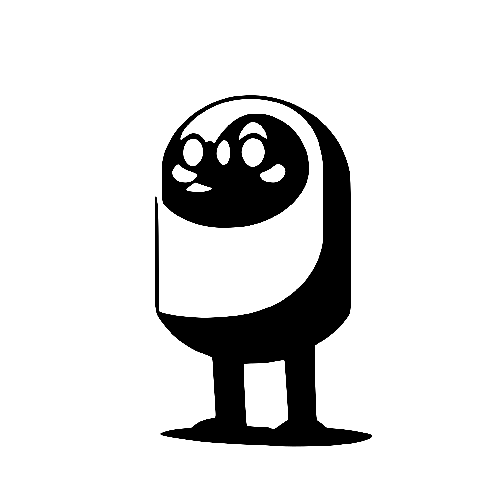 AI-generated SVG of a packman