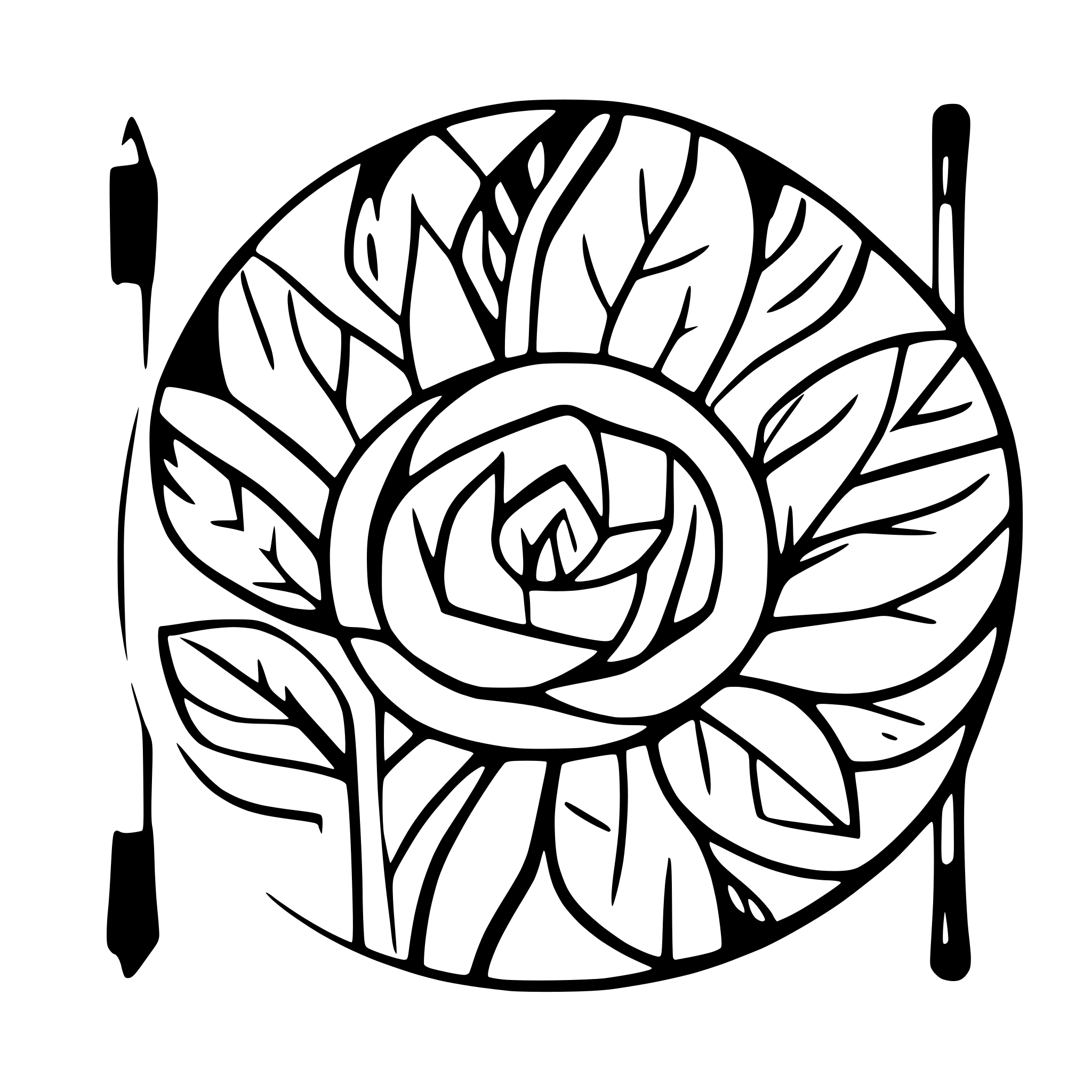 AI-generated SVG of a mandala