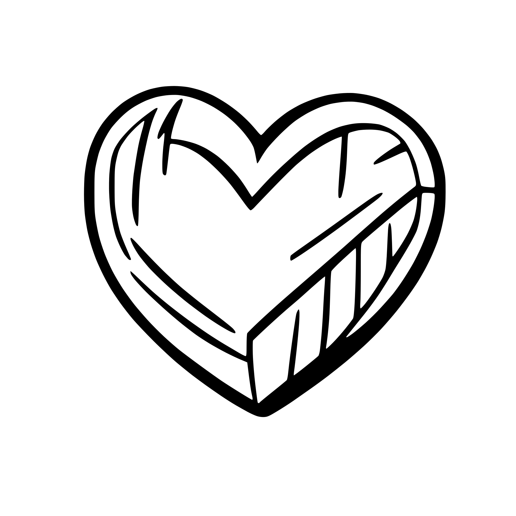 AI-generated SVG of a love heart