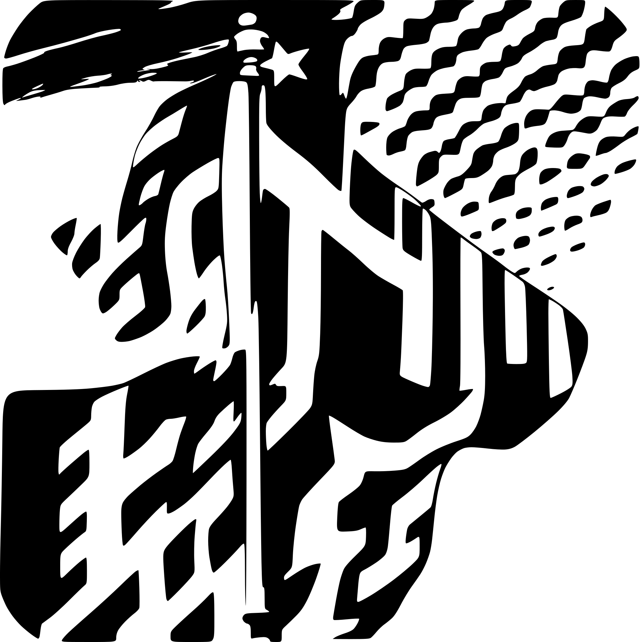 AI-generated SVG of a blahaj colorfull trans flag