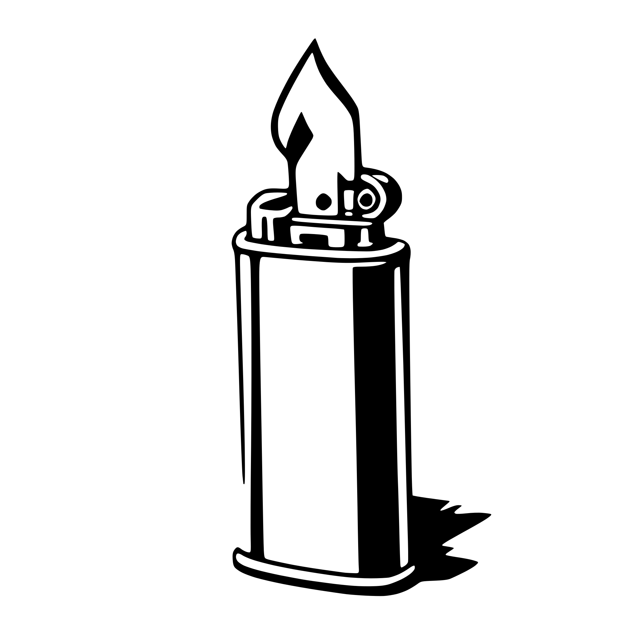 AI-generated SVG of a lighter