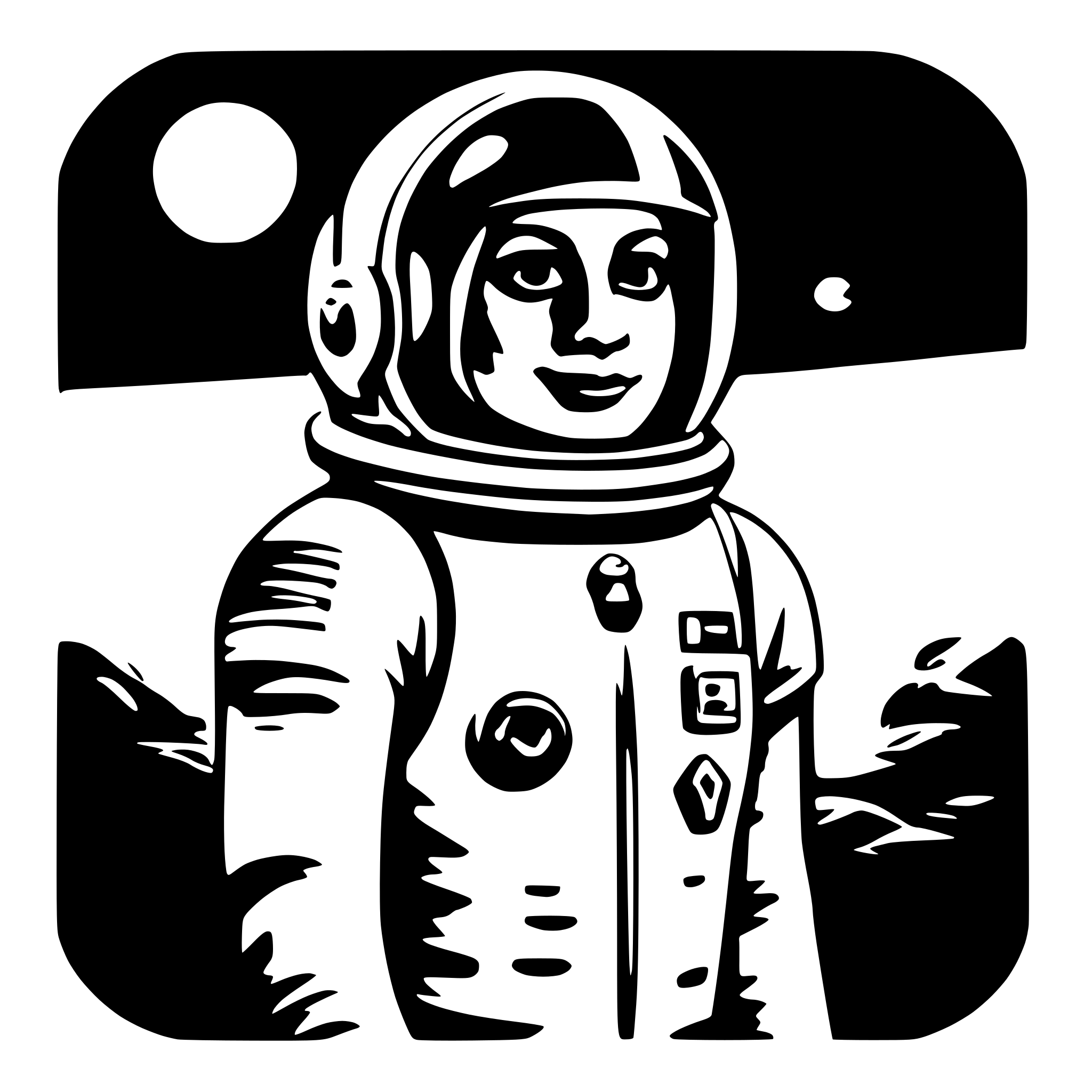 AI-generated SVG of a astronaut