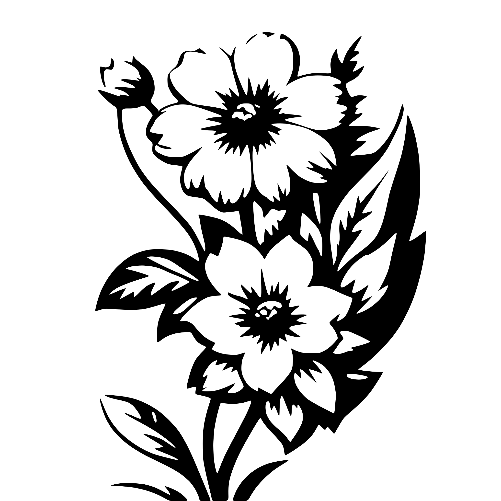 AI-generated SVG of a please create a flower border that would be used on a wedding invitation