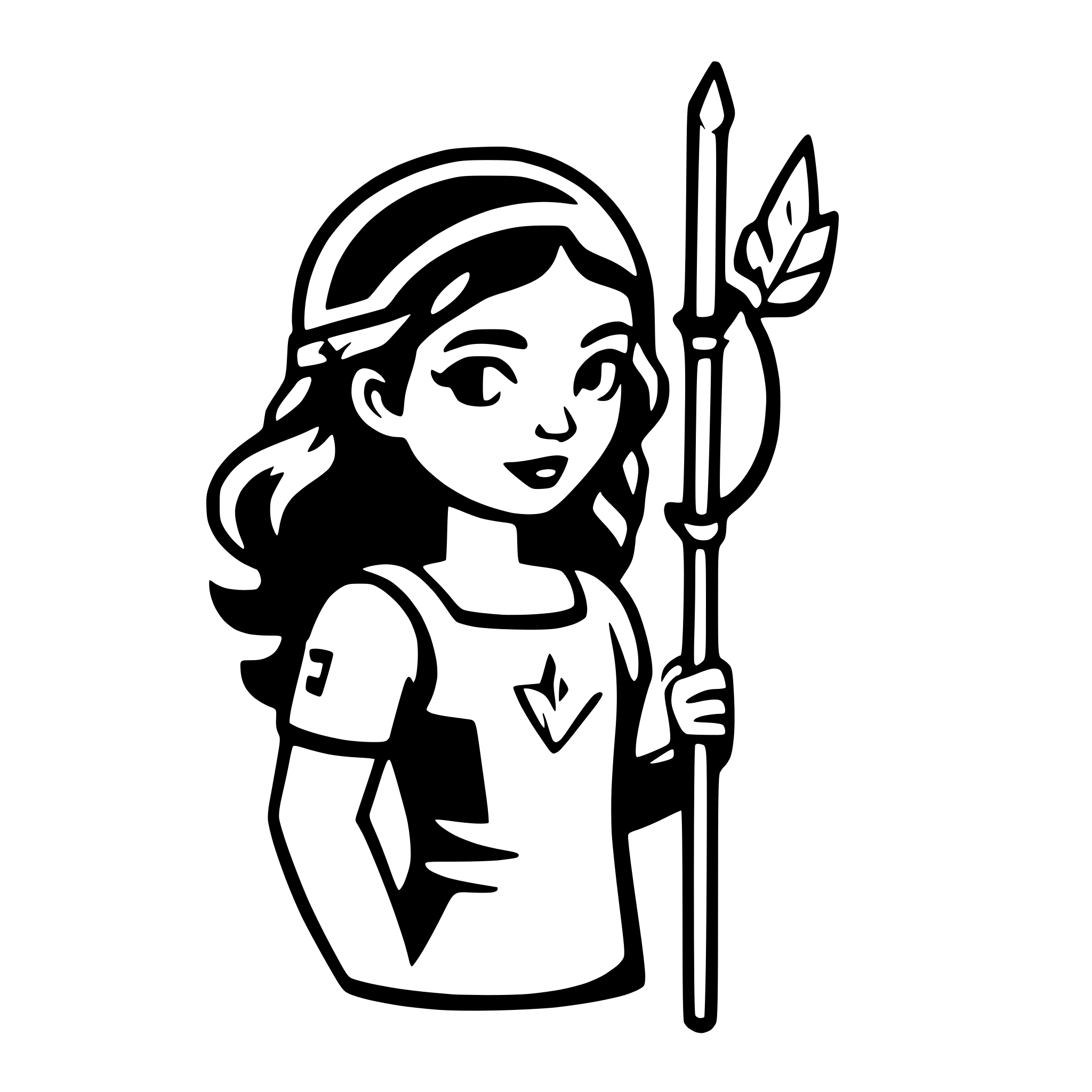 AI-generated SVG of a one logo, which shows greek god artemis with an bow and arrow and a chick on its shoulder