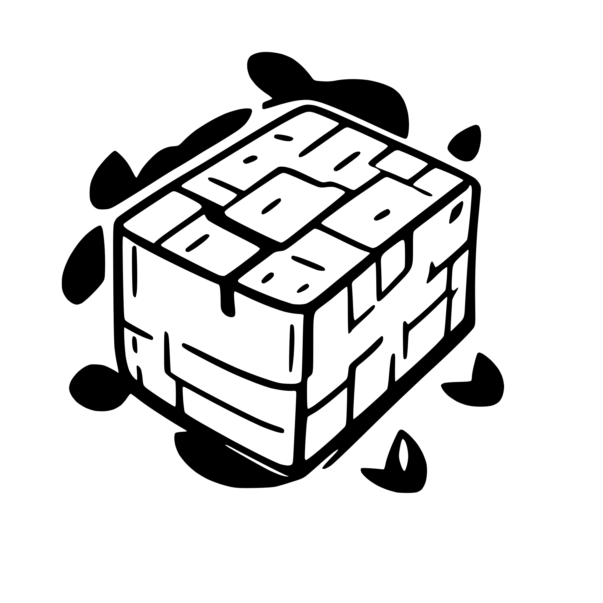 AI-generated SVG of a a single brick with glue running off of it