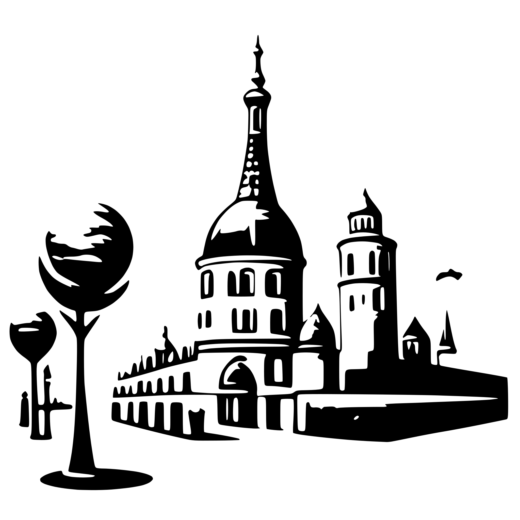 AI-generated SVG of a Paris