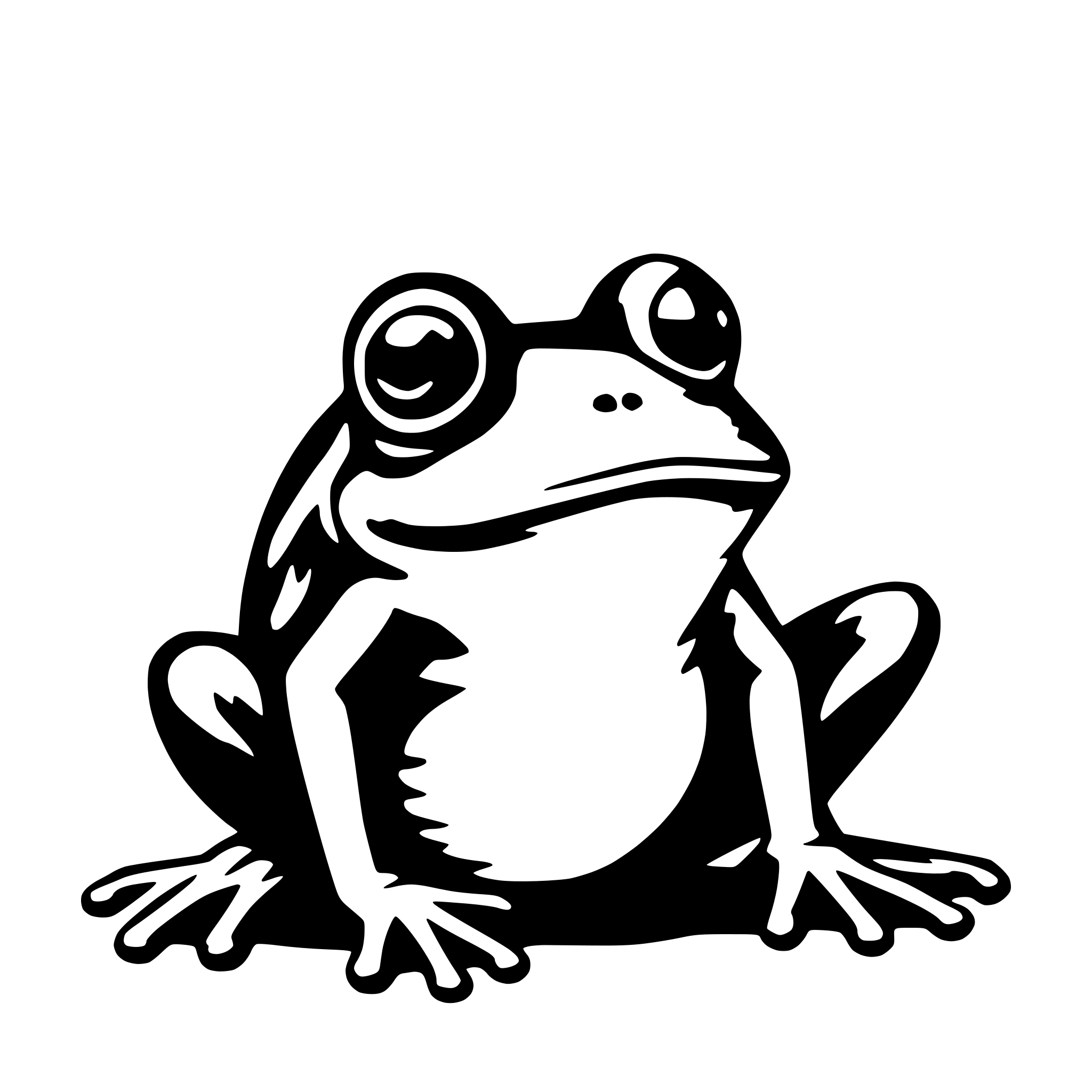 AI-generated SVG of a frog