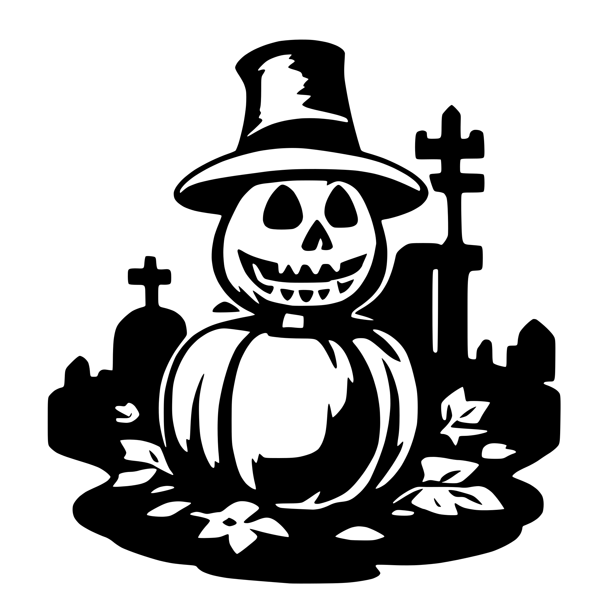 AI-generated SVG of a halloween
