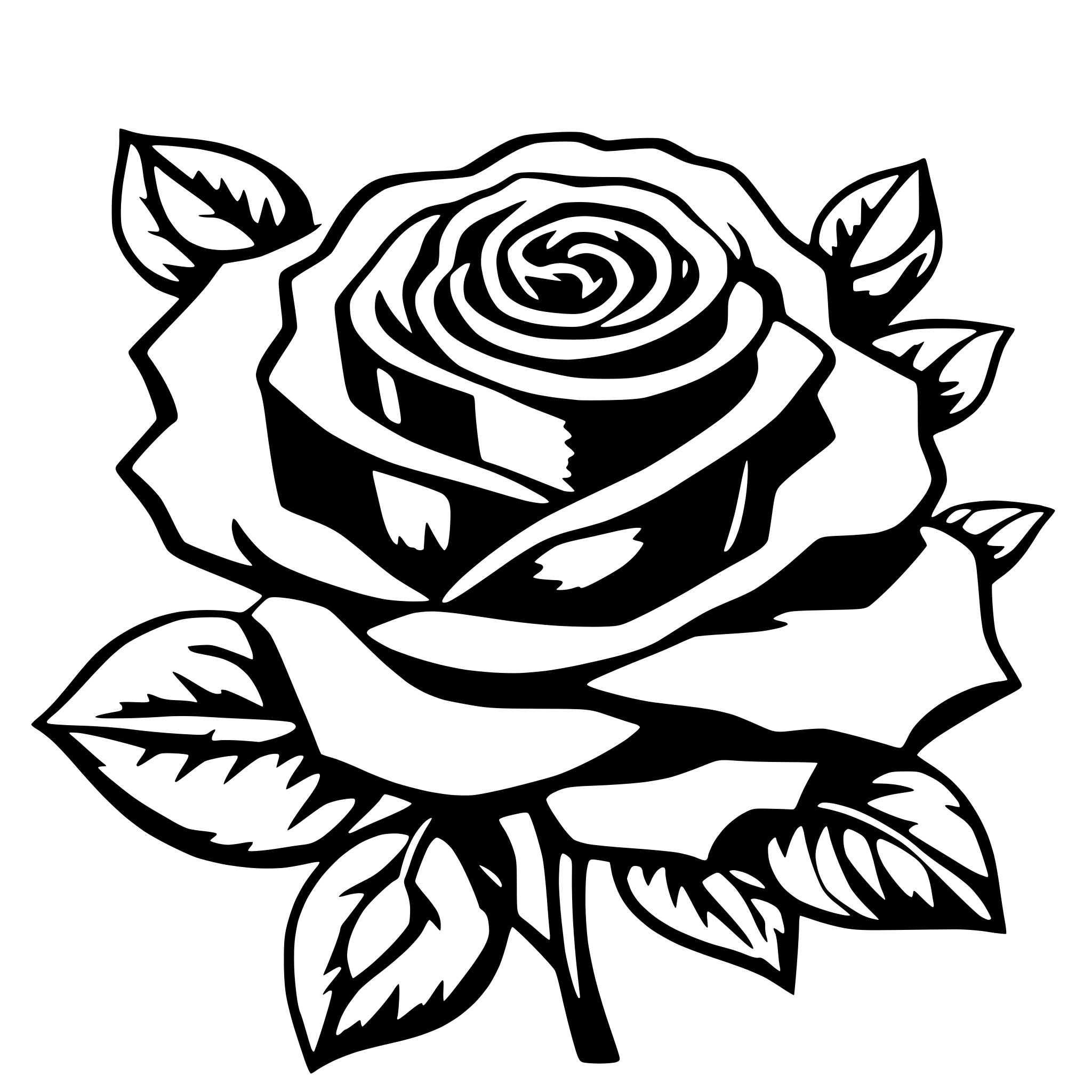 AI-generated SVG of 'a beautiful rose'