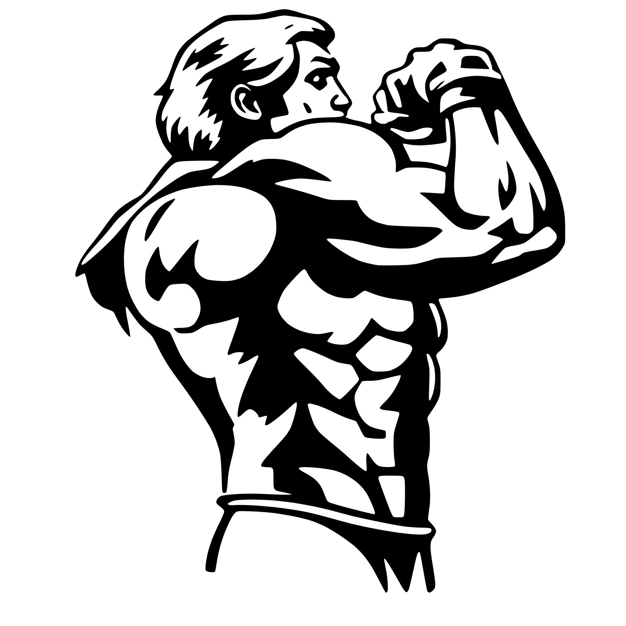 AI-generated SVG of a muscle
