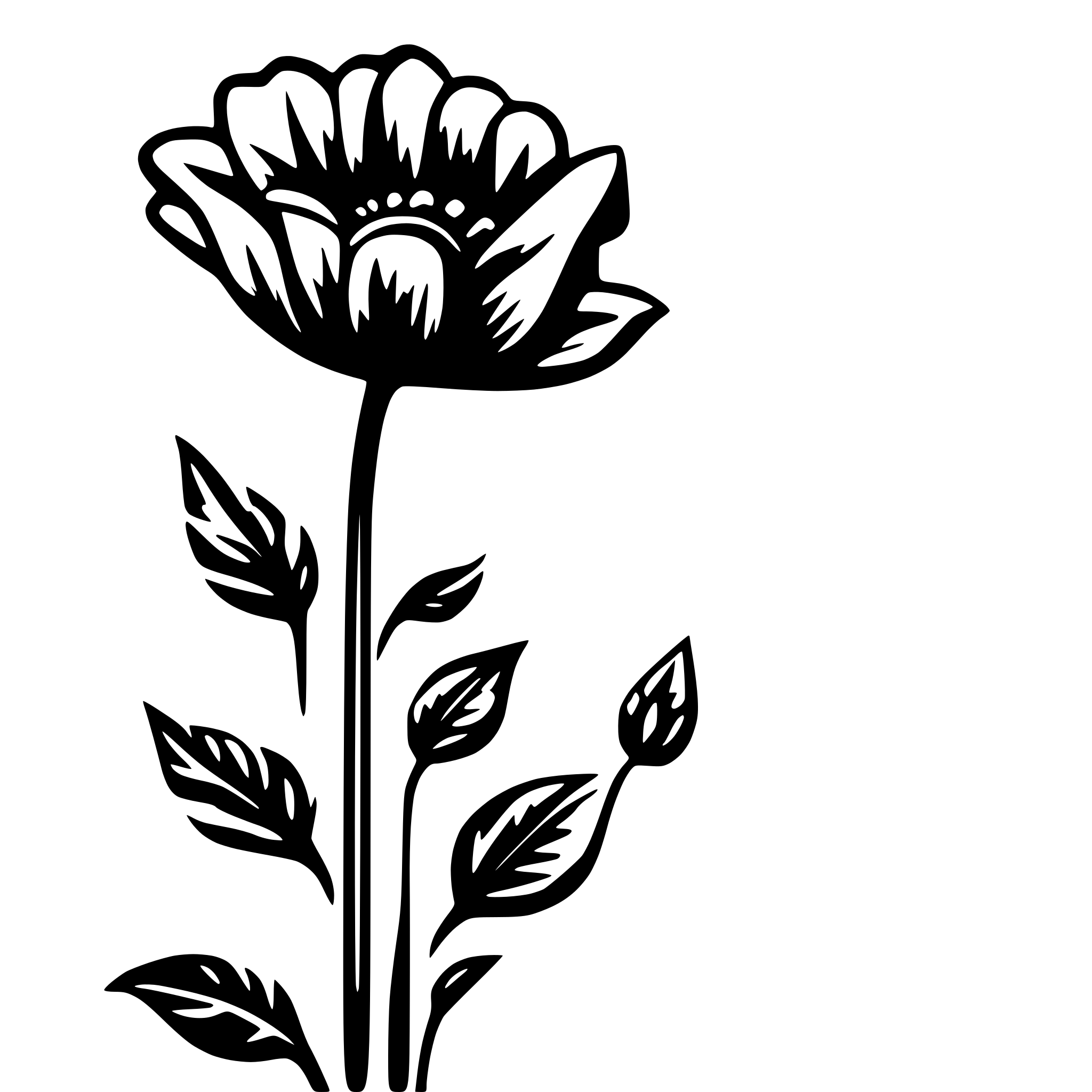 AI-generated SVG of a Floral filligree pattern