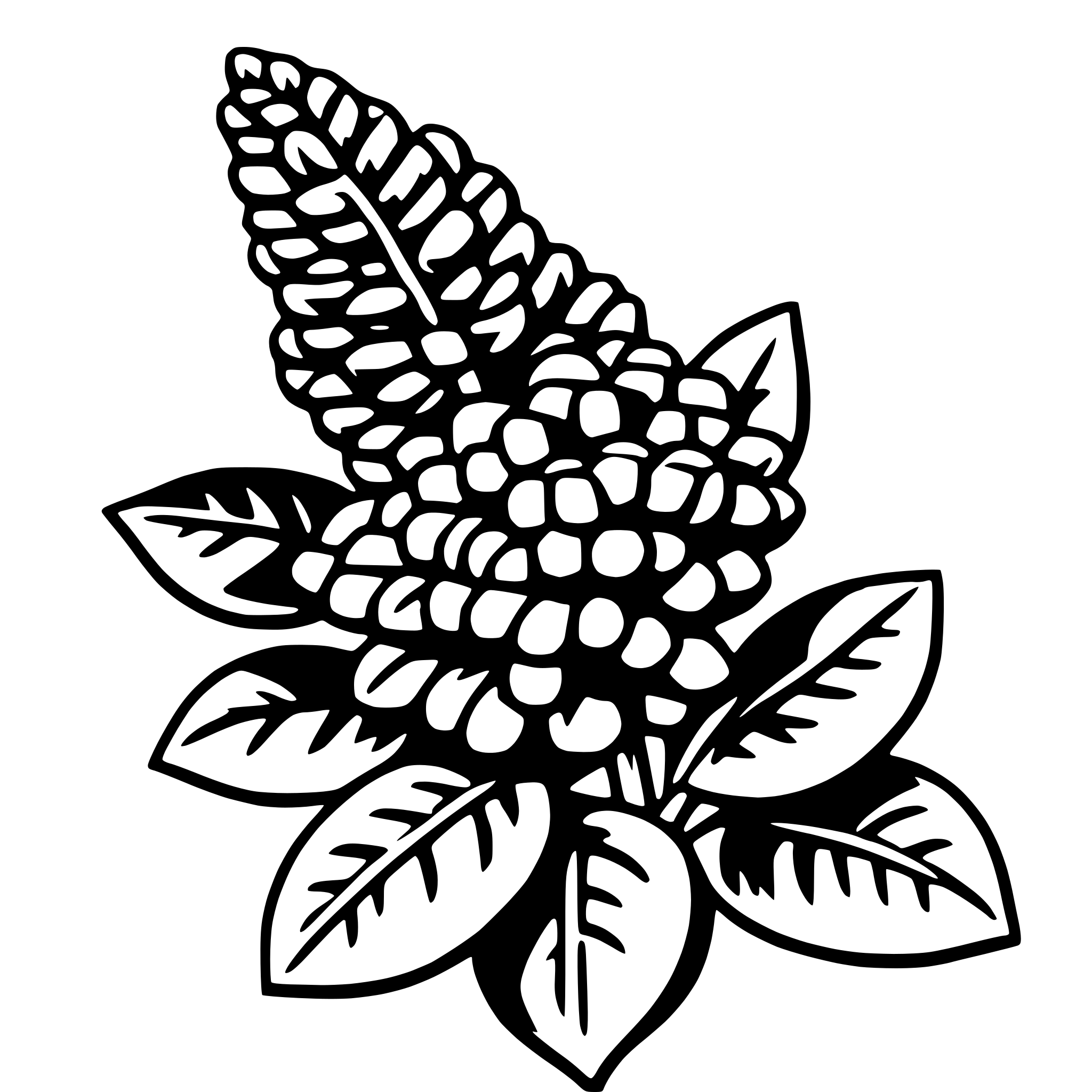 AI-generated SVG of 'lilac'
