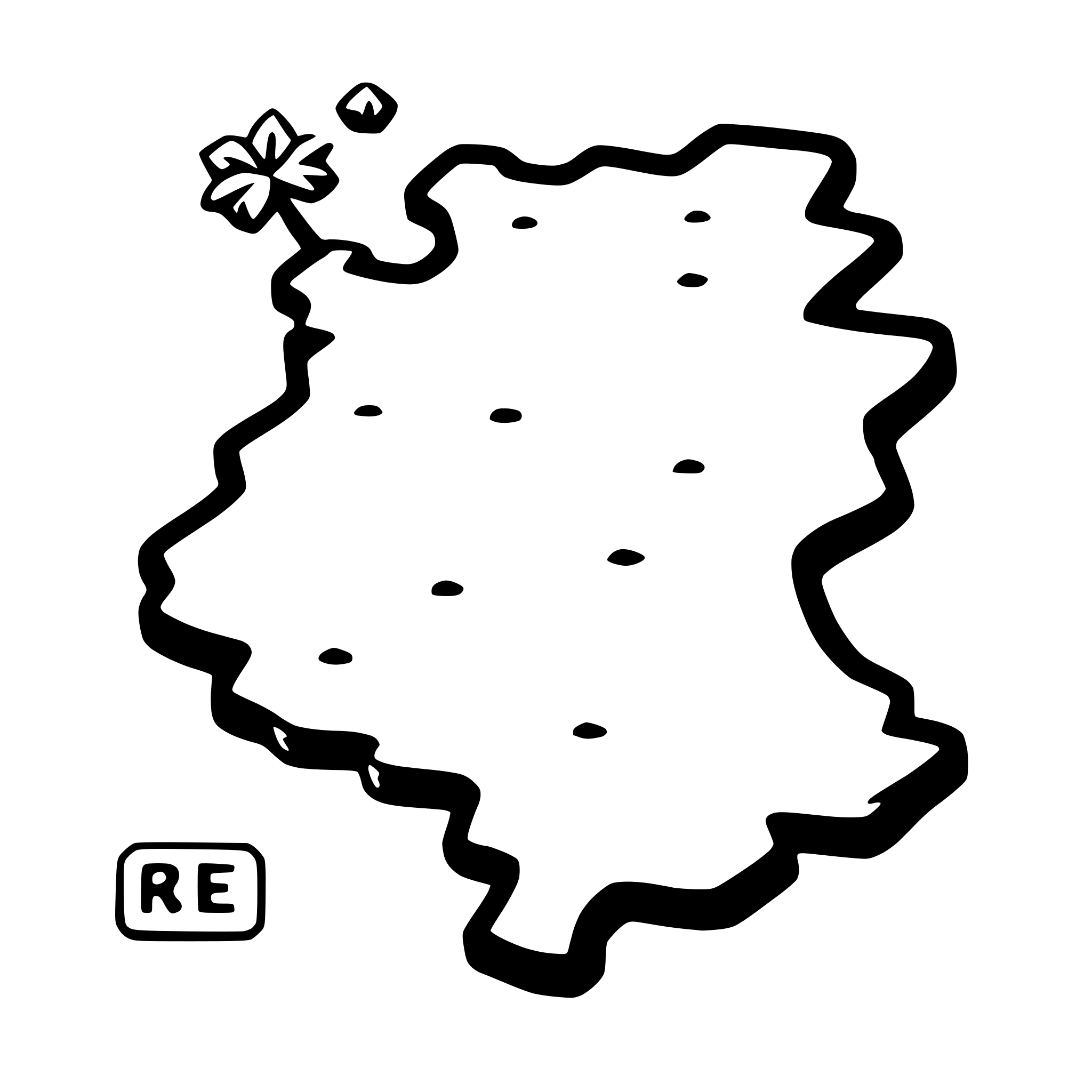 AI-generated SVG of a map