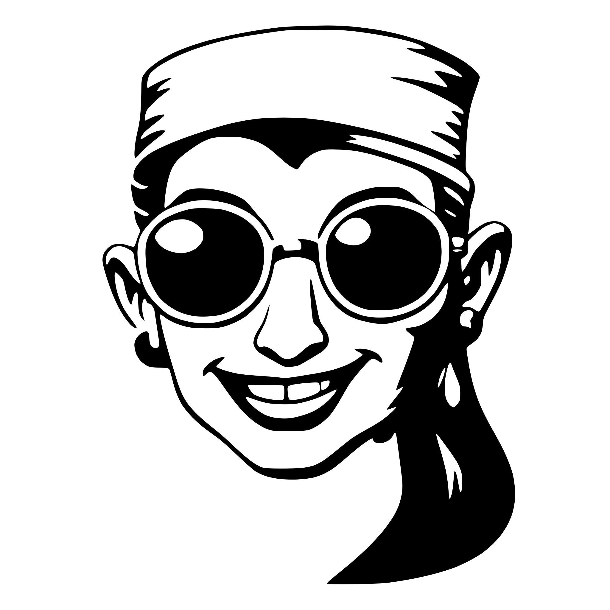 AI-generated SVG of a disney genie wearing sunglasses
