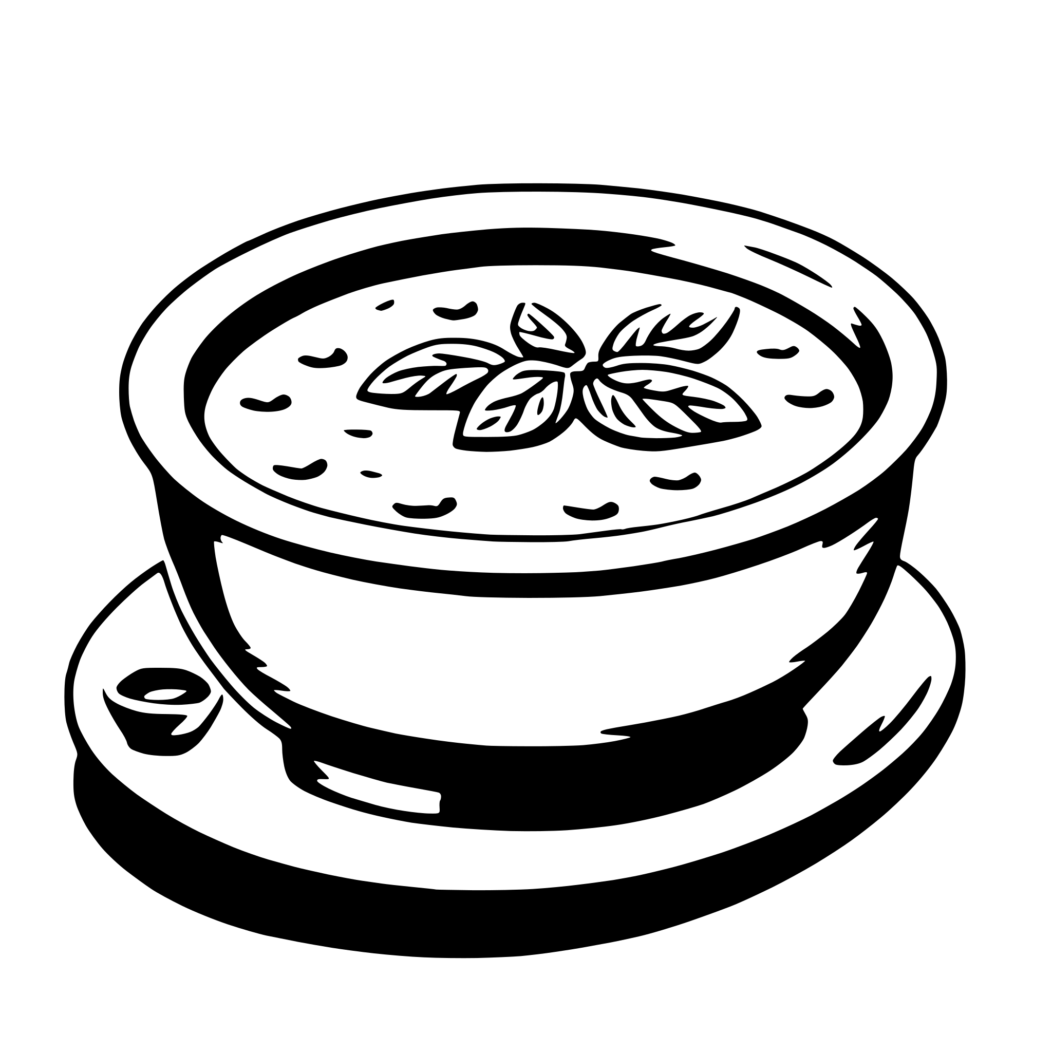 AI-generated SVG of a soup