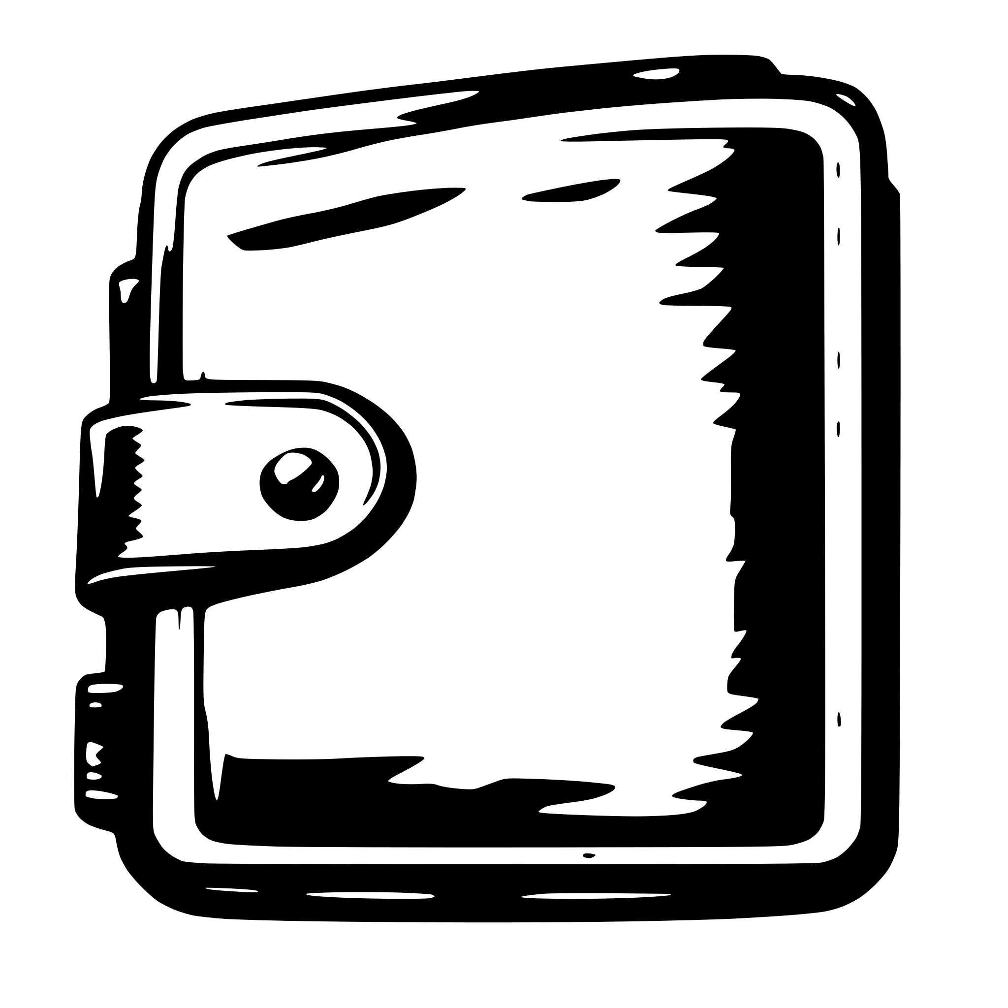 AI-generated SVG of 'wallet with highlighted protective lining'