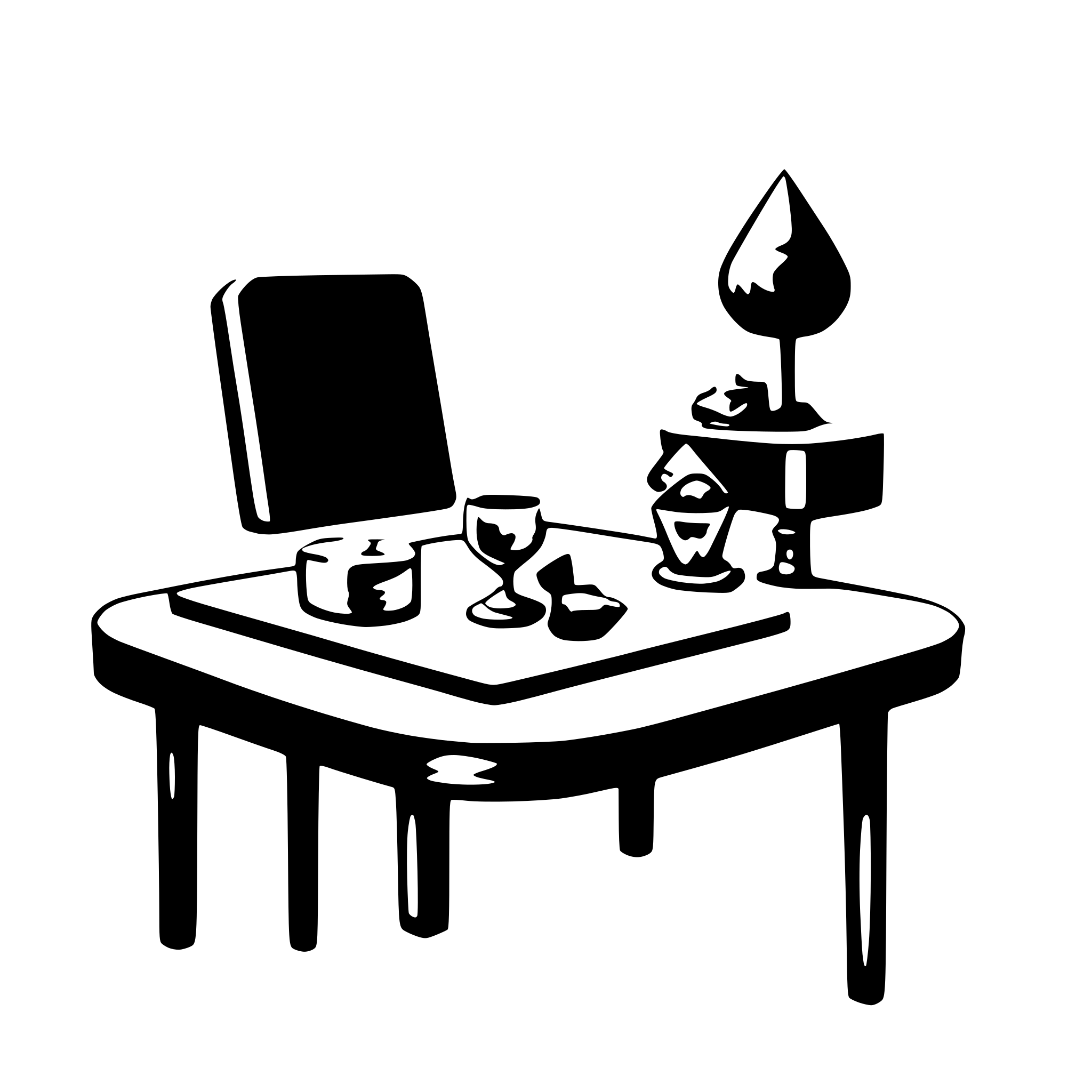 AI-generated SVG of 'table search'