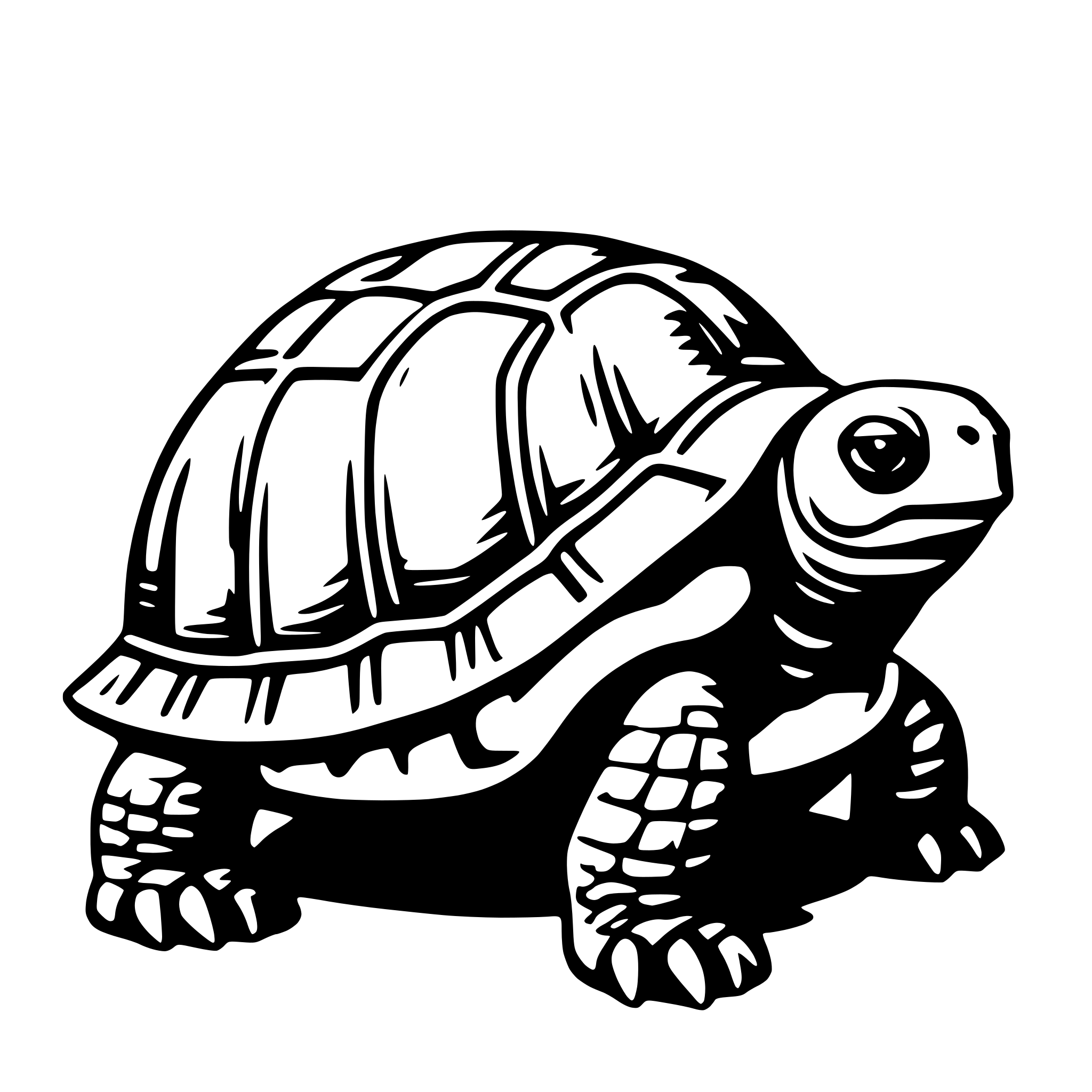 AI-generated SVG of 'tortoise'
