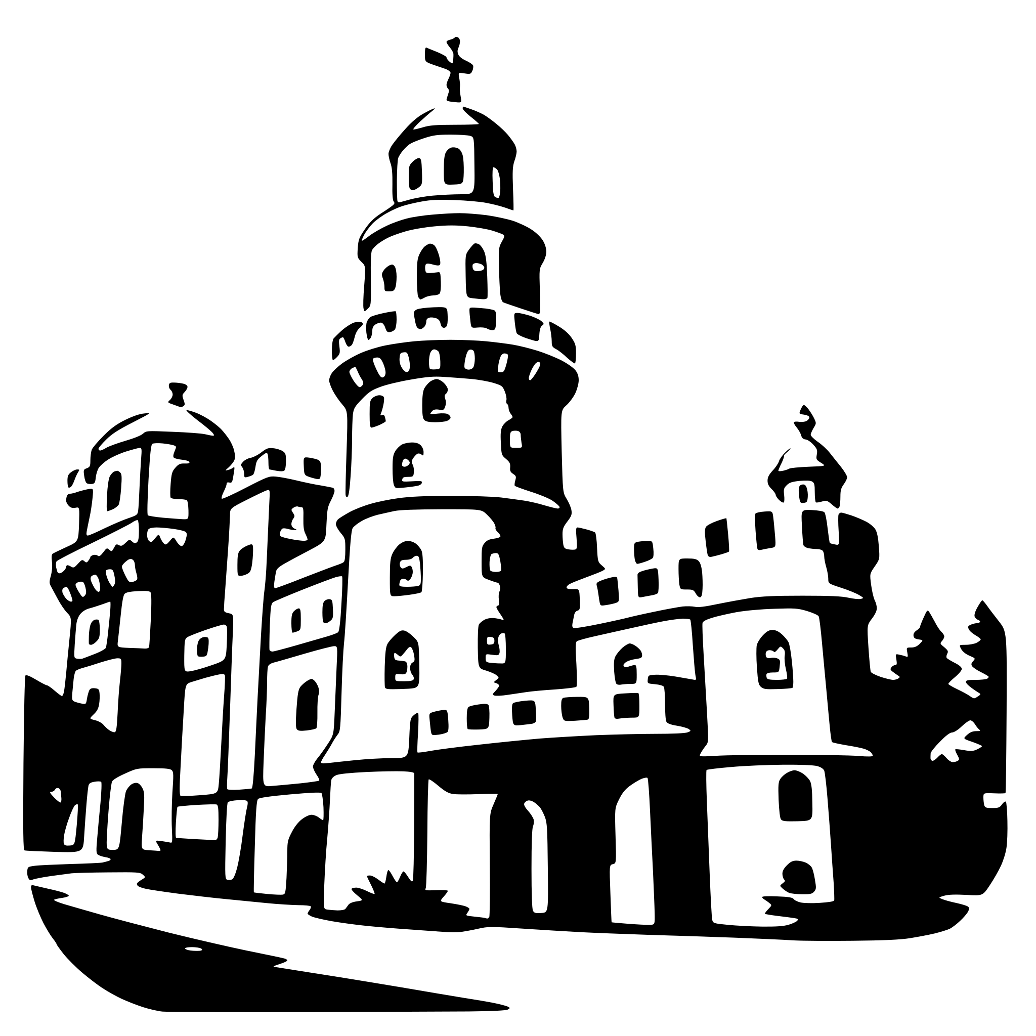 AI-generated SVG of a pena palace