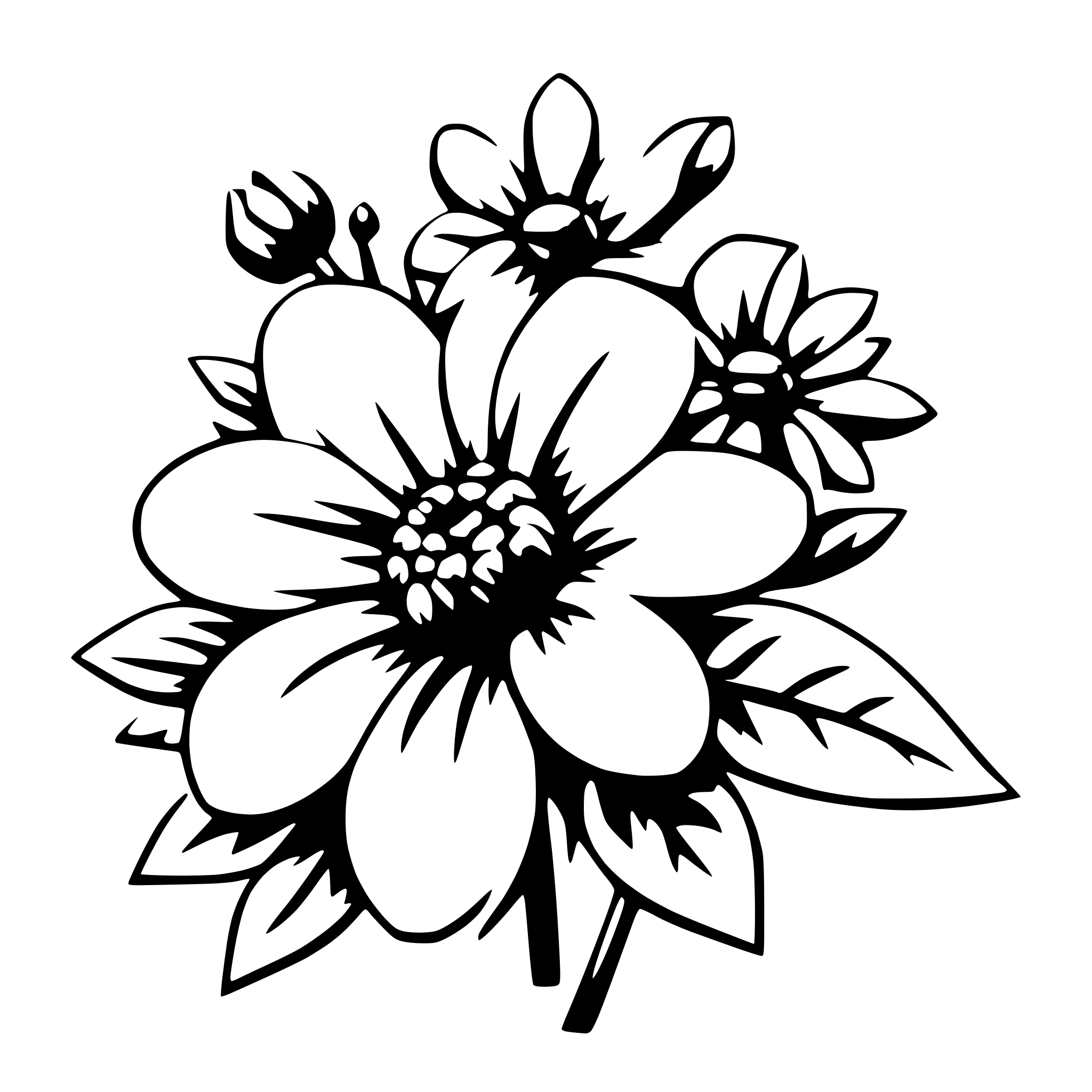 AI-generated SVG of 'bouquet of such flowers'