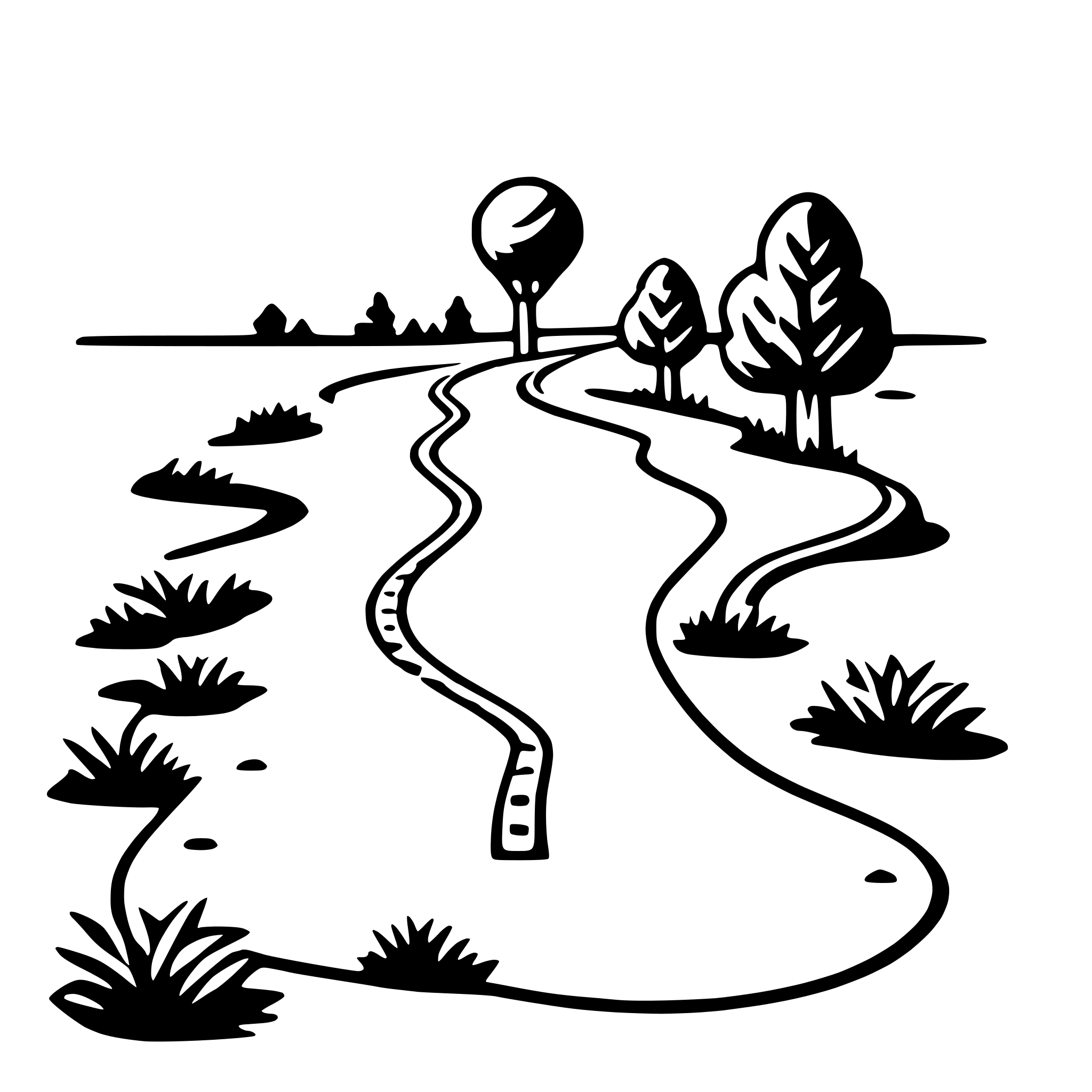 AI-generated SVG of 'road trip map'