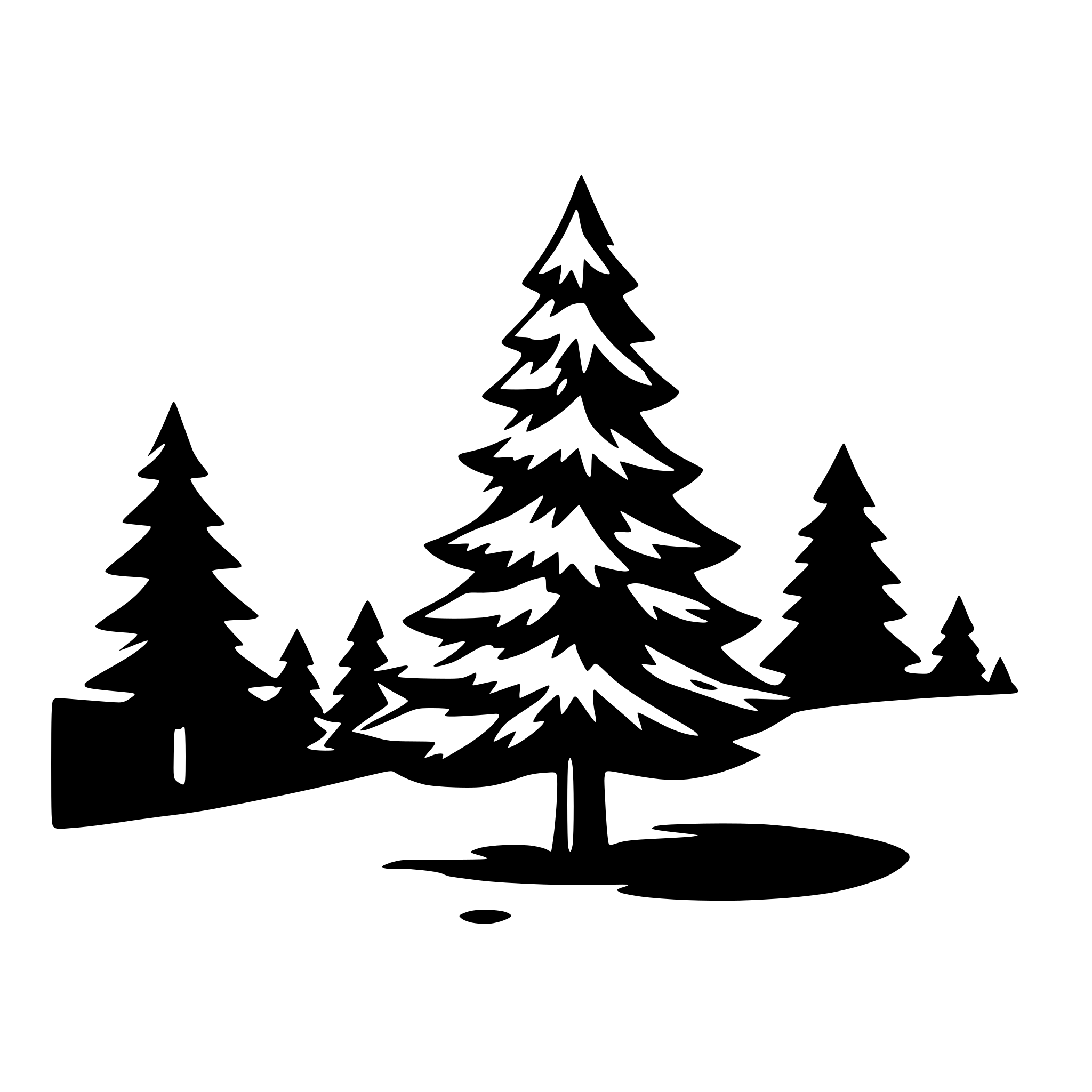 AI-generated SVG of 'merry christmas trees'