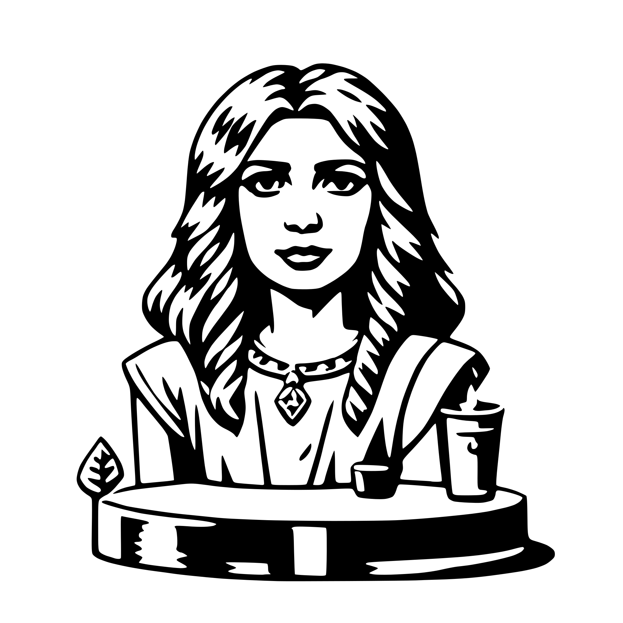 AI-generated SVG of a ishtar