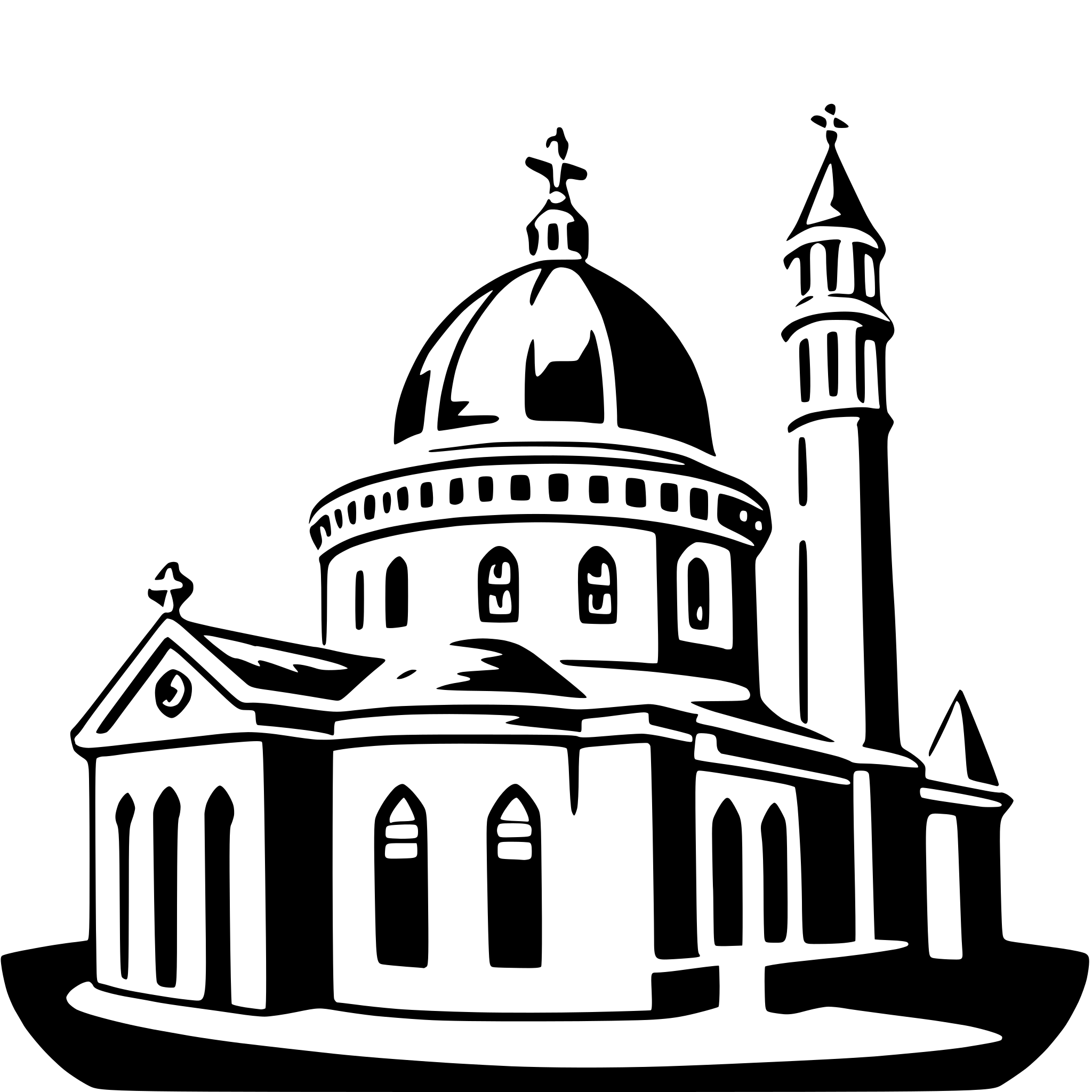 AI-generated SVG of a mark's basilica