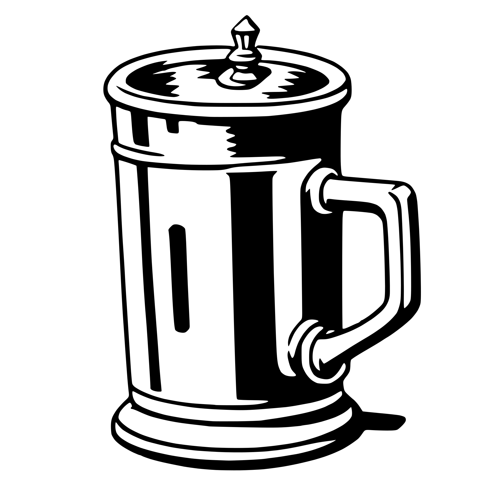 AI-generated SVG of a stein