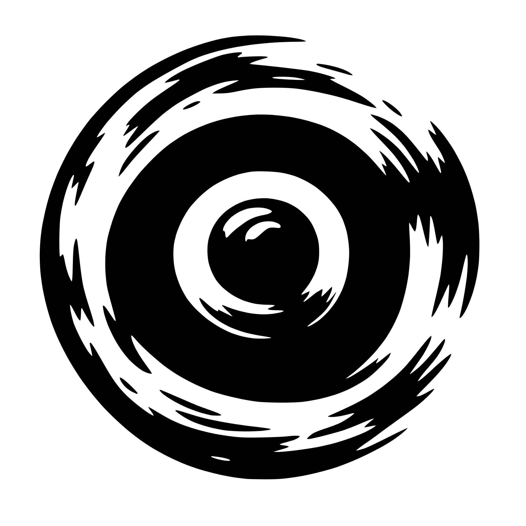 AI-generated SVG of 'black hole blazar abstract logo'
