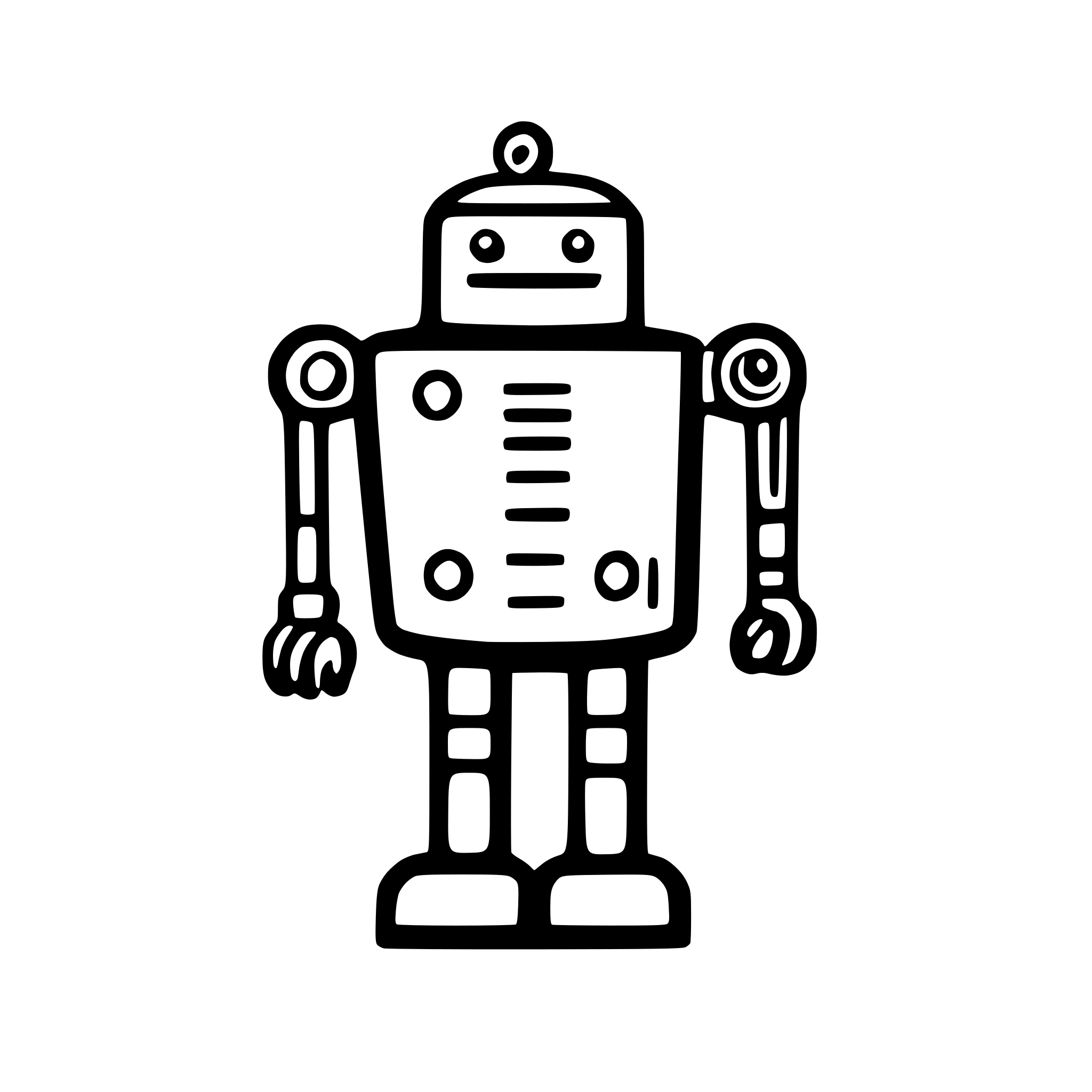 AI-generated SVG of a i want a robot icon svg grey with less information