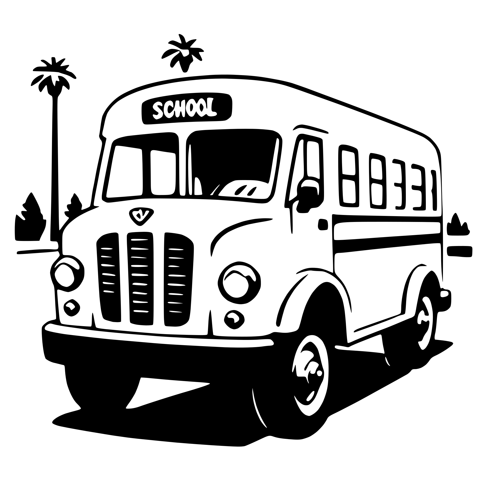 AI-generated SVG of 'school bus'