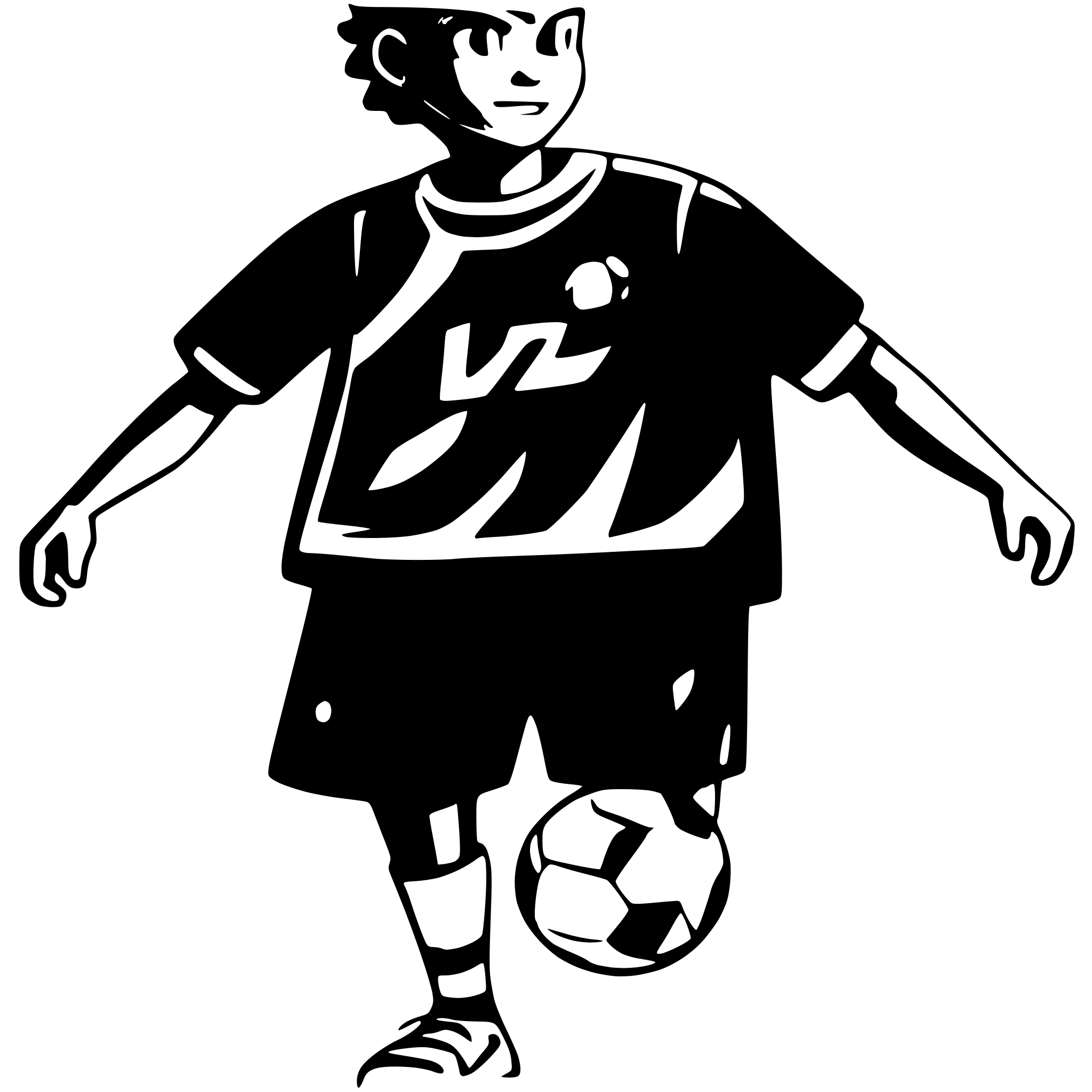 AI-generated SVG of 'a soccer player'